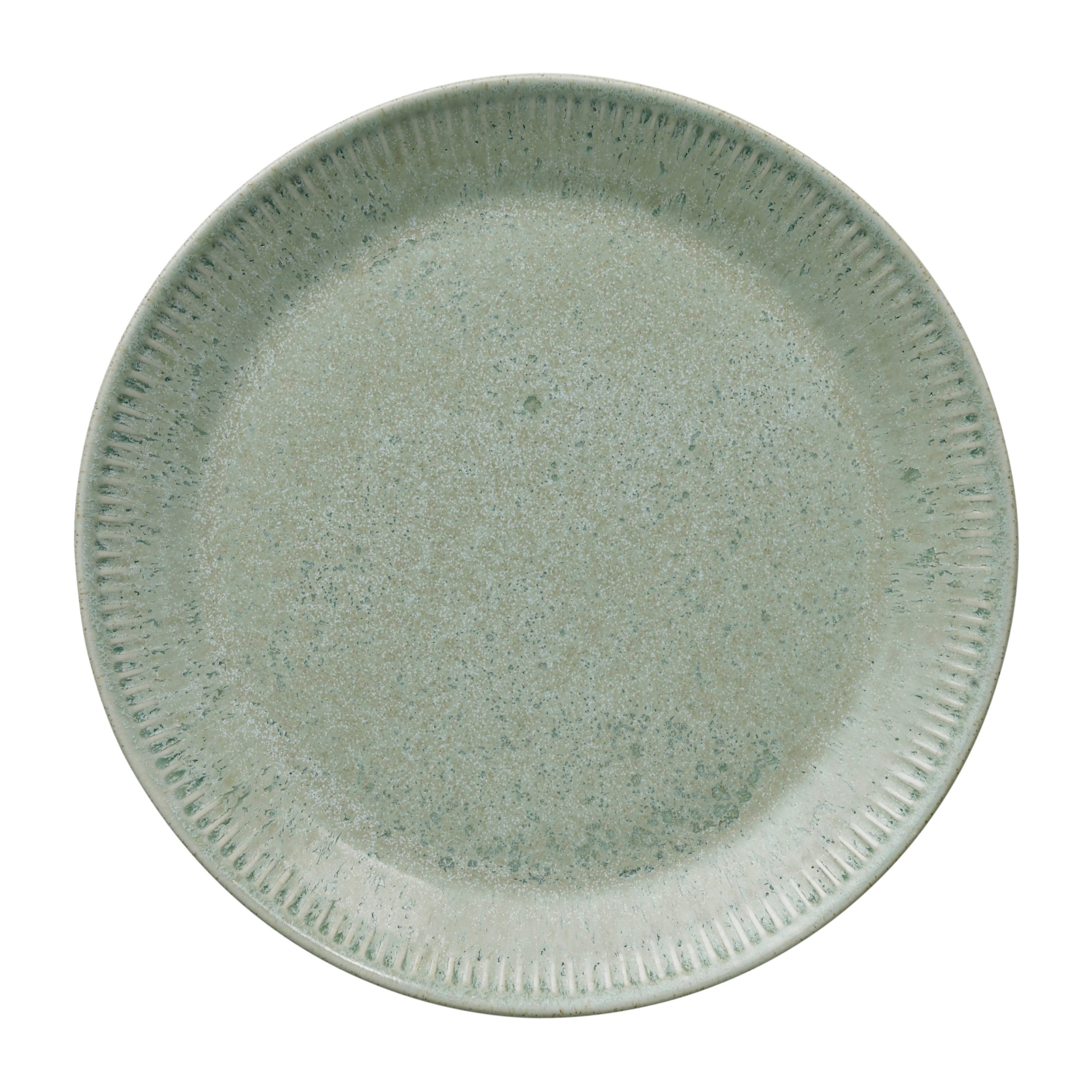Plato de mesa Knabstrup verde oliva 22 cm