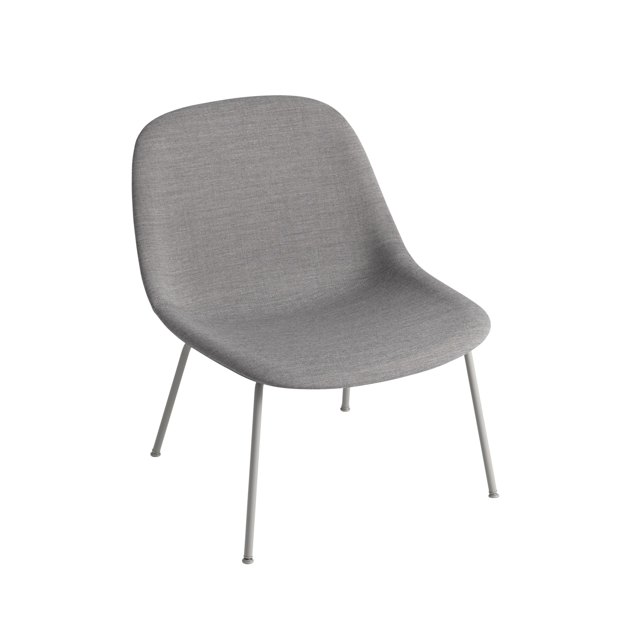 Silla Fiber Lounge con patas de acero Remix 133-grey