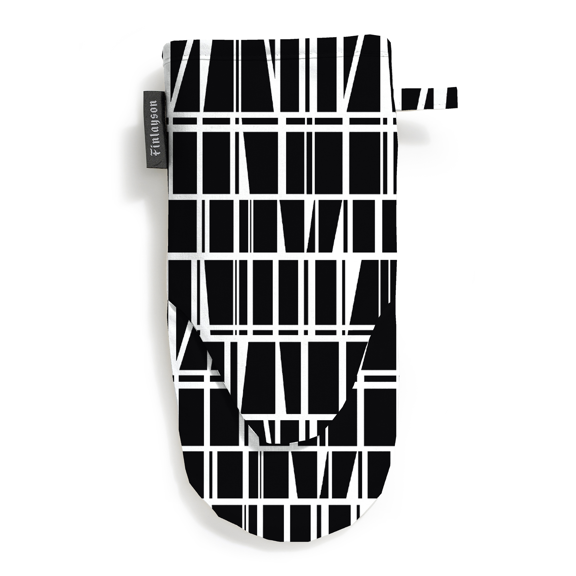 Guante de horno Coronna negro - blanco