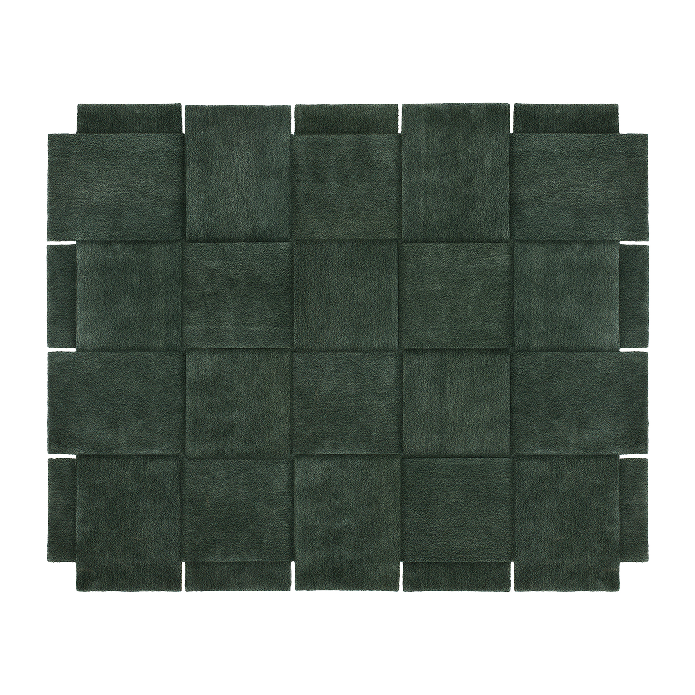 Alfombra Basket verde 245x300 cm