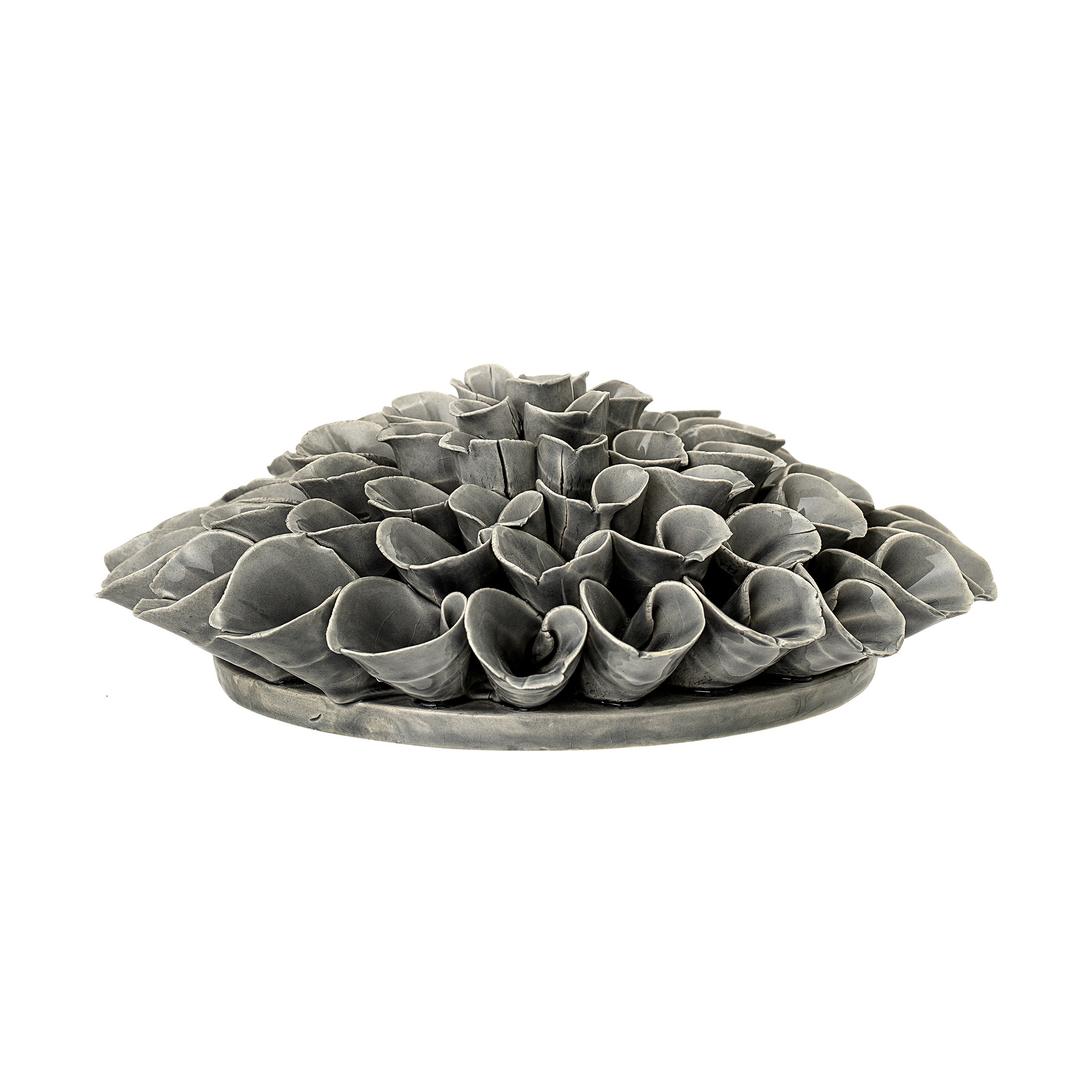 Adorno Bloomingville flor Stone grey