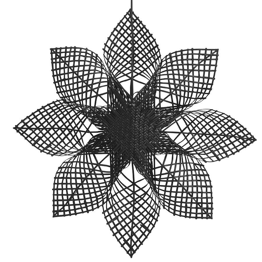 Estrella Navidad Anna negro 82 cm