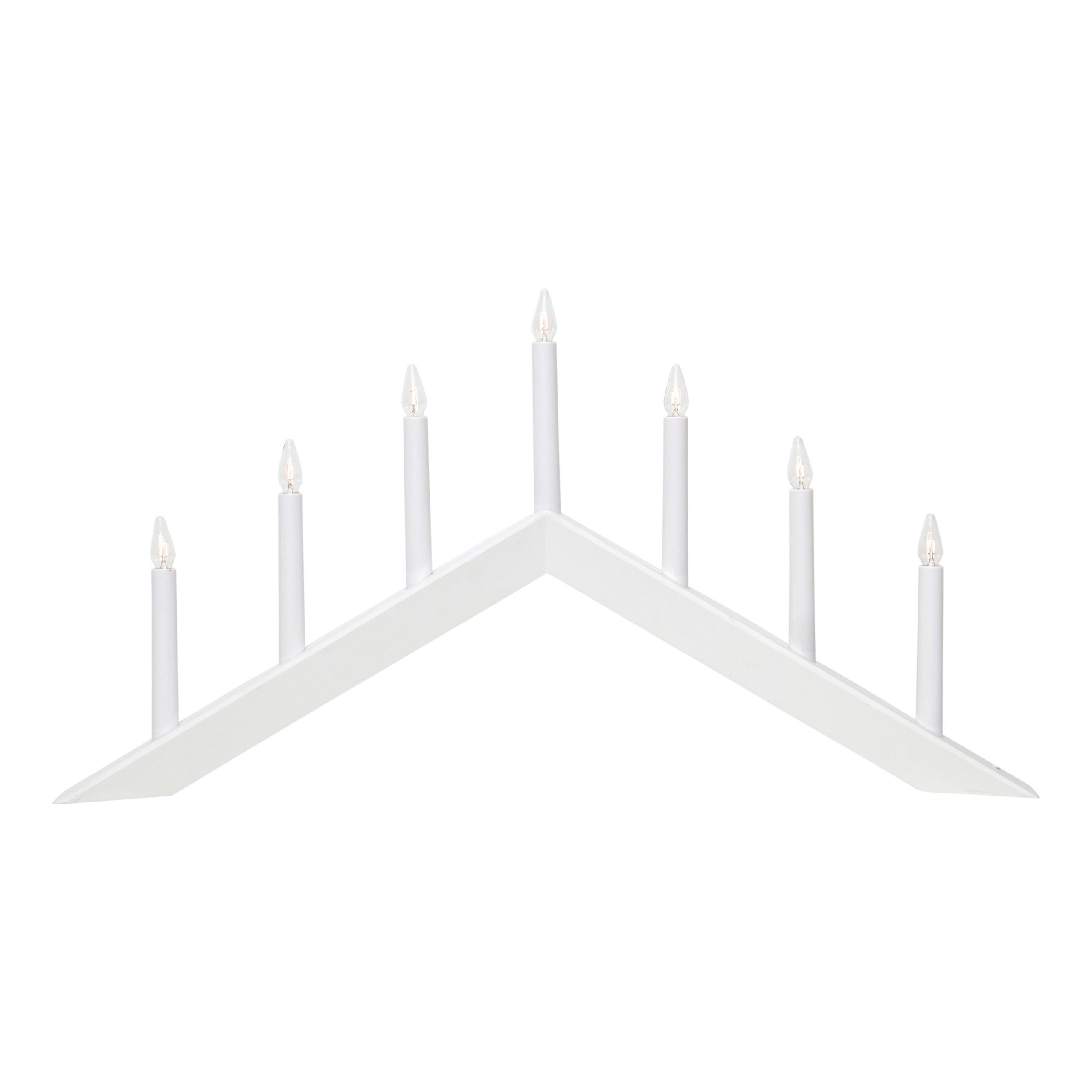 Candelabro Arrow 36 cm blanco