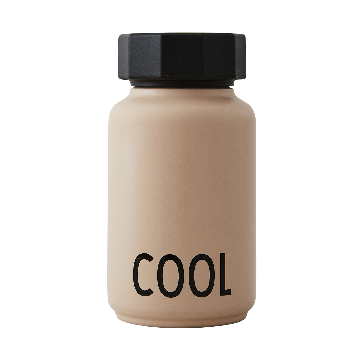 Botella termo Design Letters pequeña Soft camel