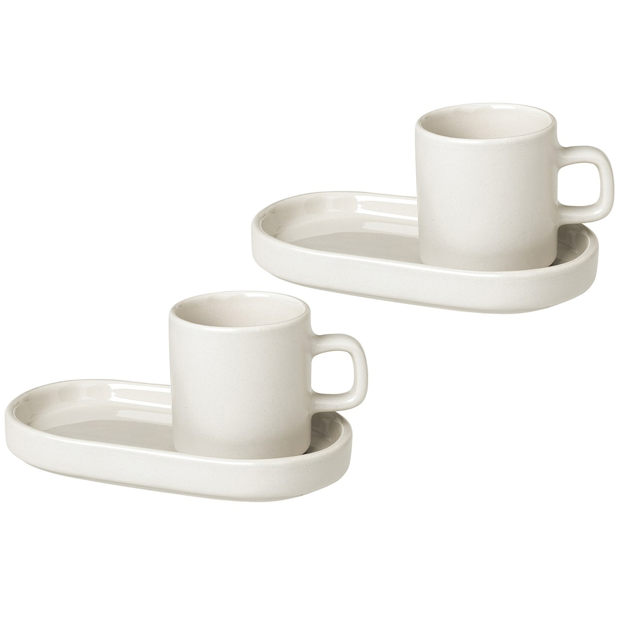 2 Tazas espresso y platillos Pilar Moonbeam