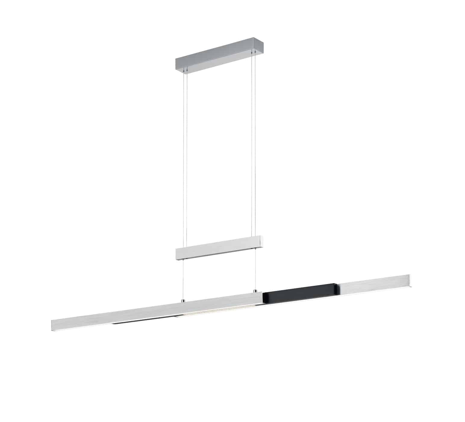 Trio Trajan Lámpara colgante LED de metal aluminio pulido 375310505