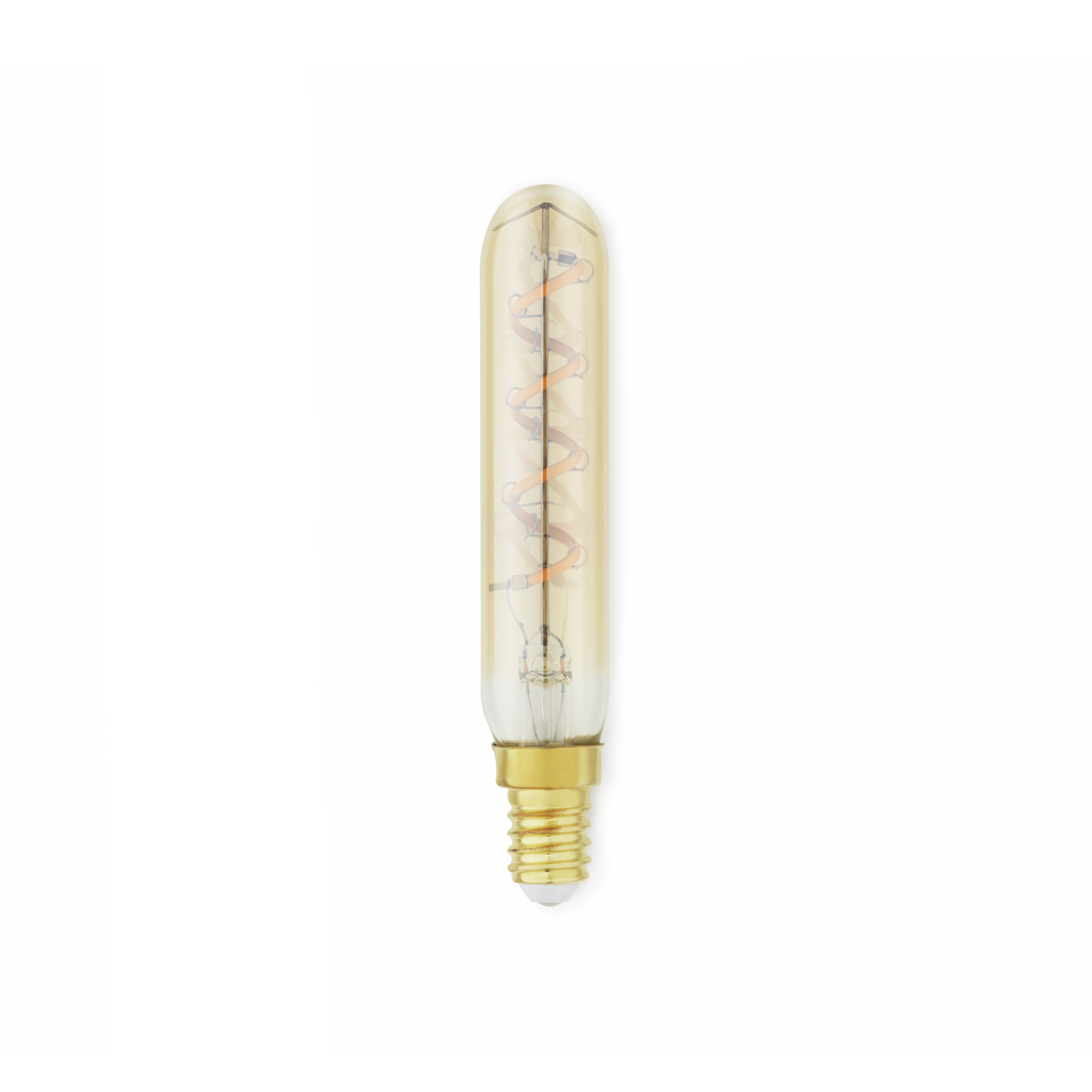 Bombilla Amp spiral E14 transparente