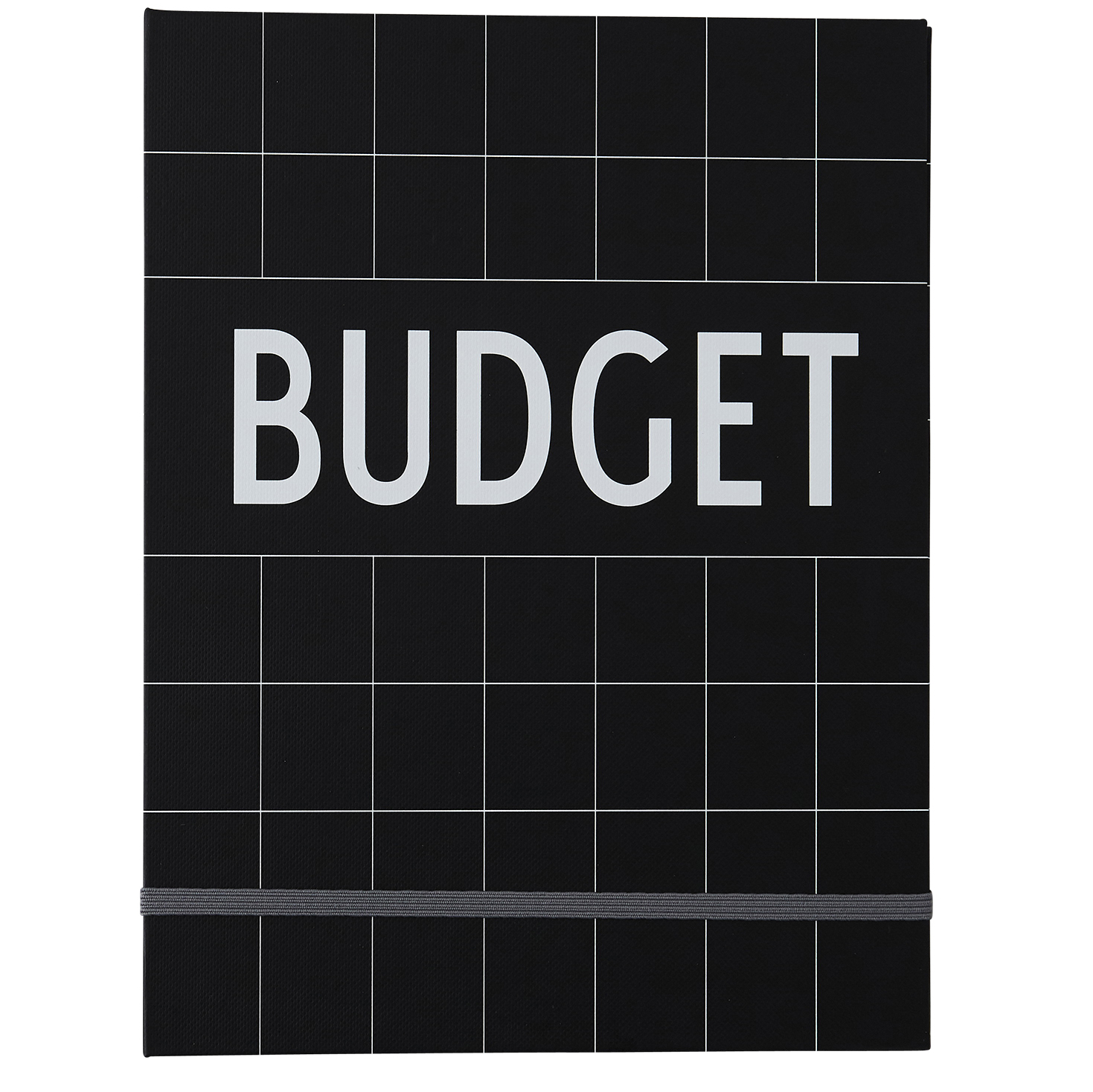 Cuaderno budget Design Letters negro