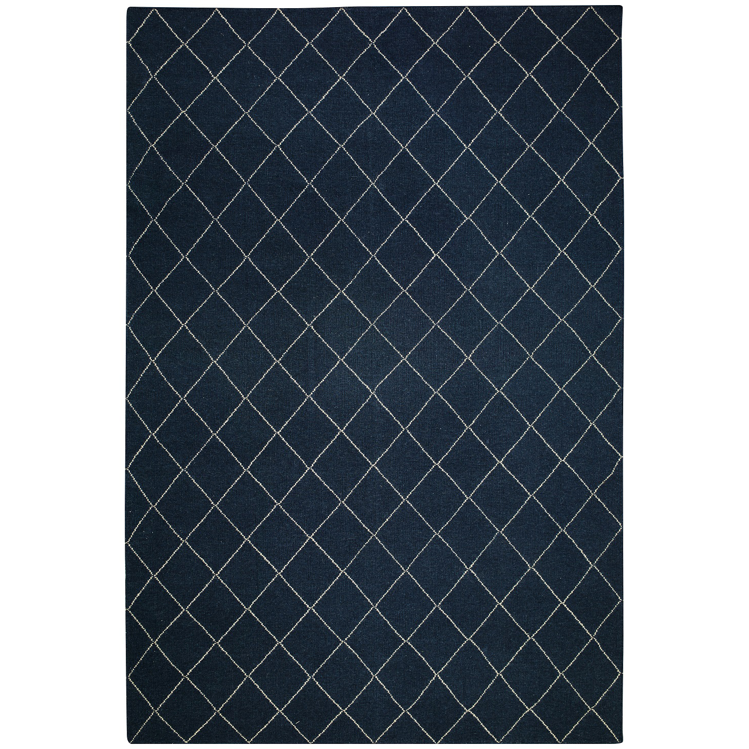 Alfombra Diamond 230x336 cm Blue melange-off white