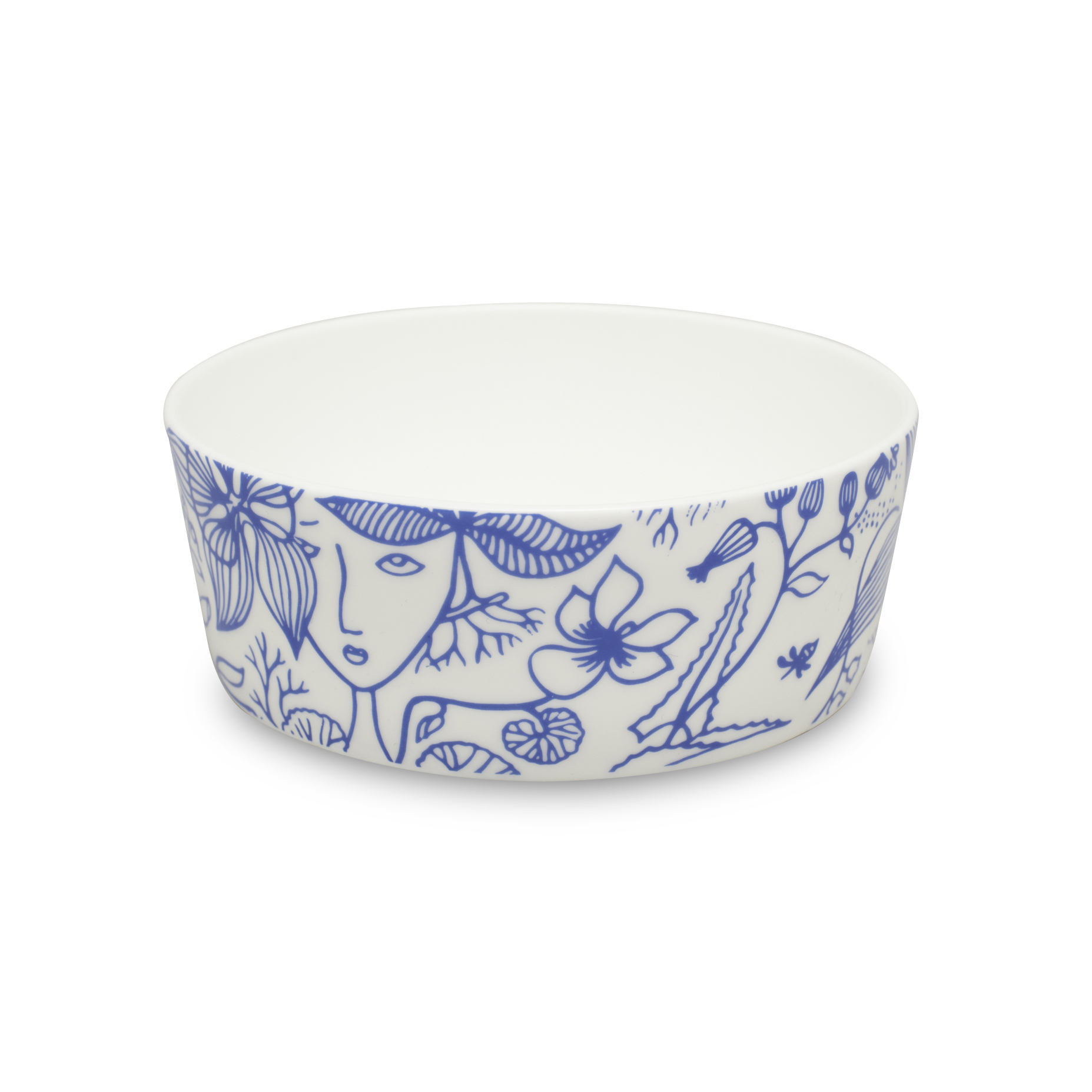 Bol pequeño Grazia azul-blanco