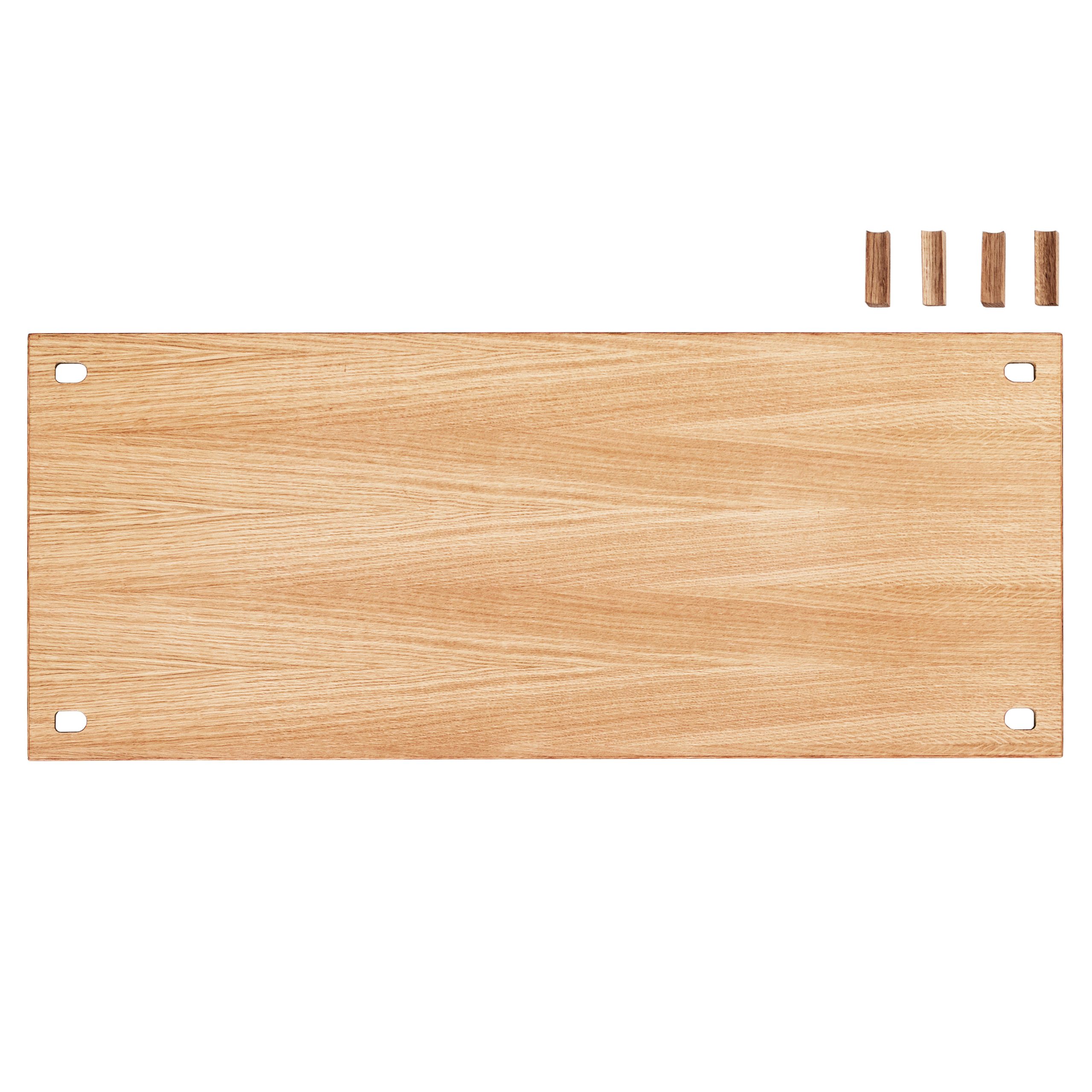 Set de estante Moebe 85 cm roble