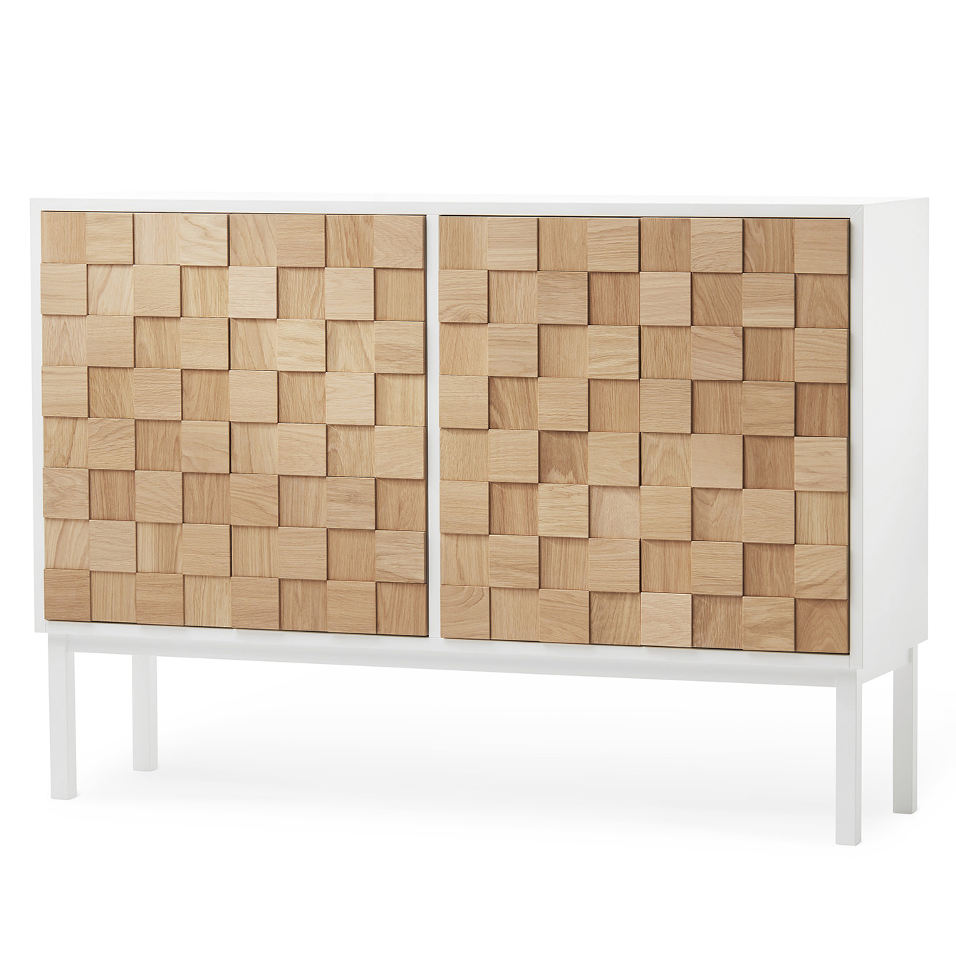 Aparador Collect 2016 bajo roble aceitado blanco-blanco