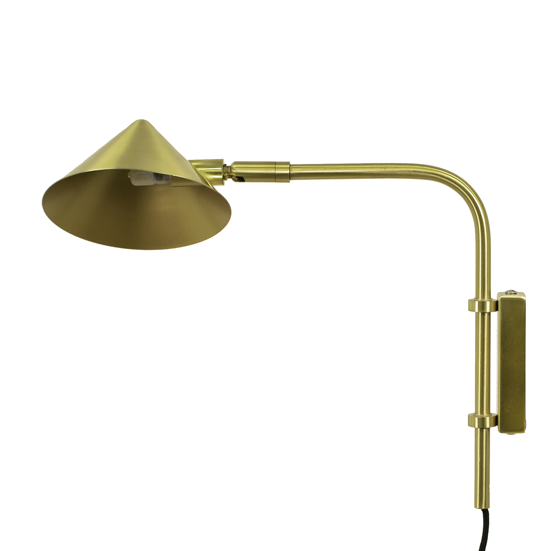 Lámpara de pared Kelly brazo corto Dorado