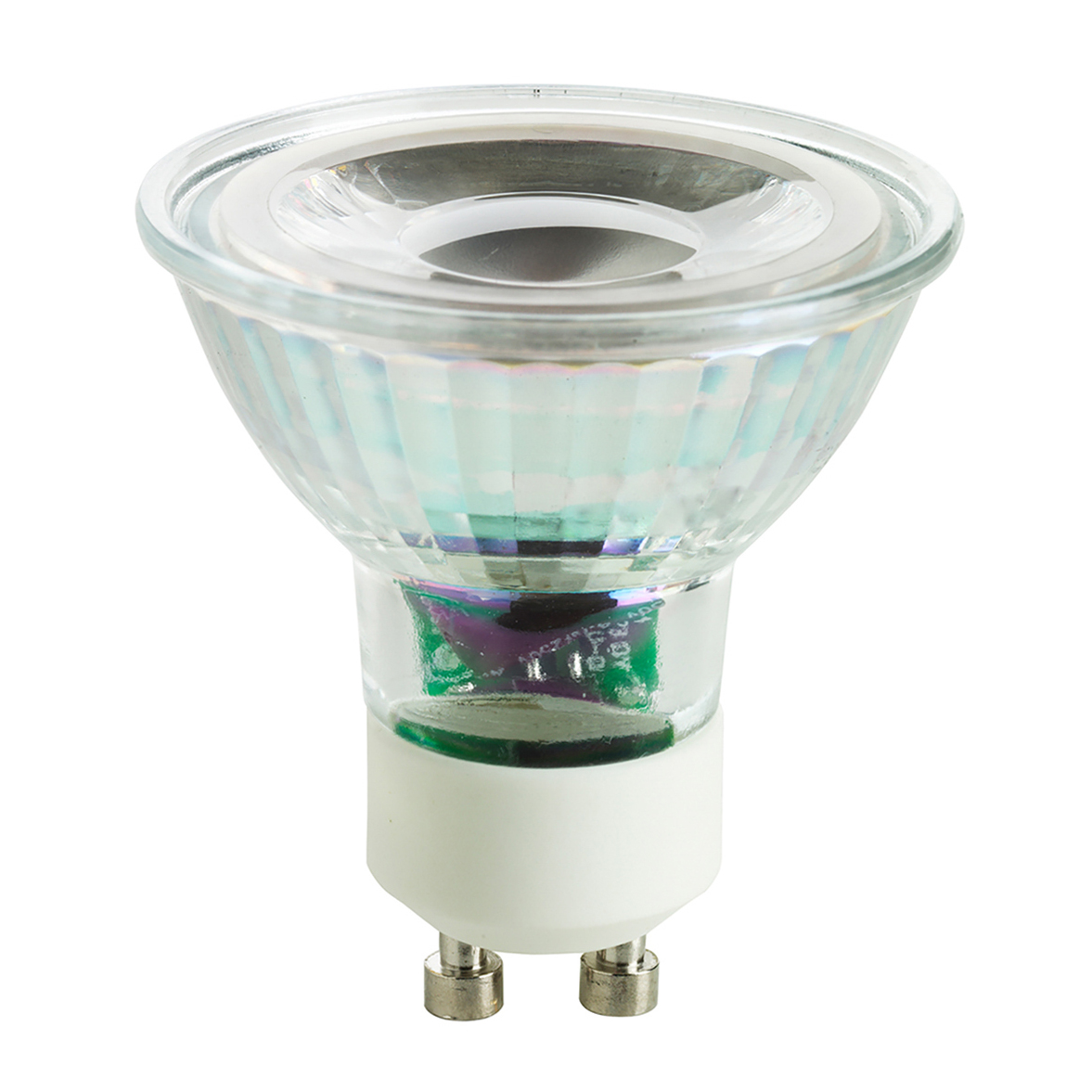 Bombilla GU10 LED foco transparente