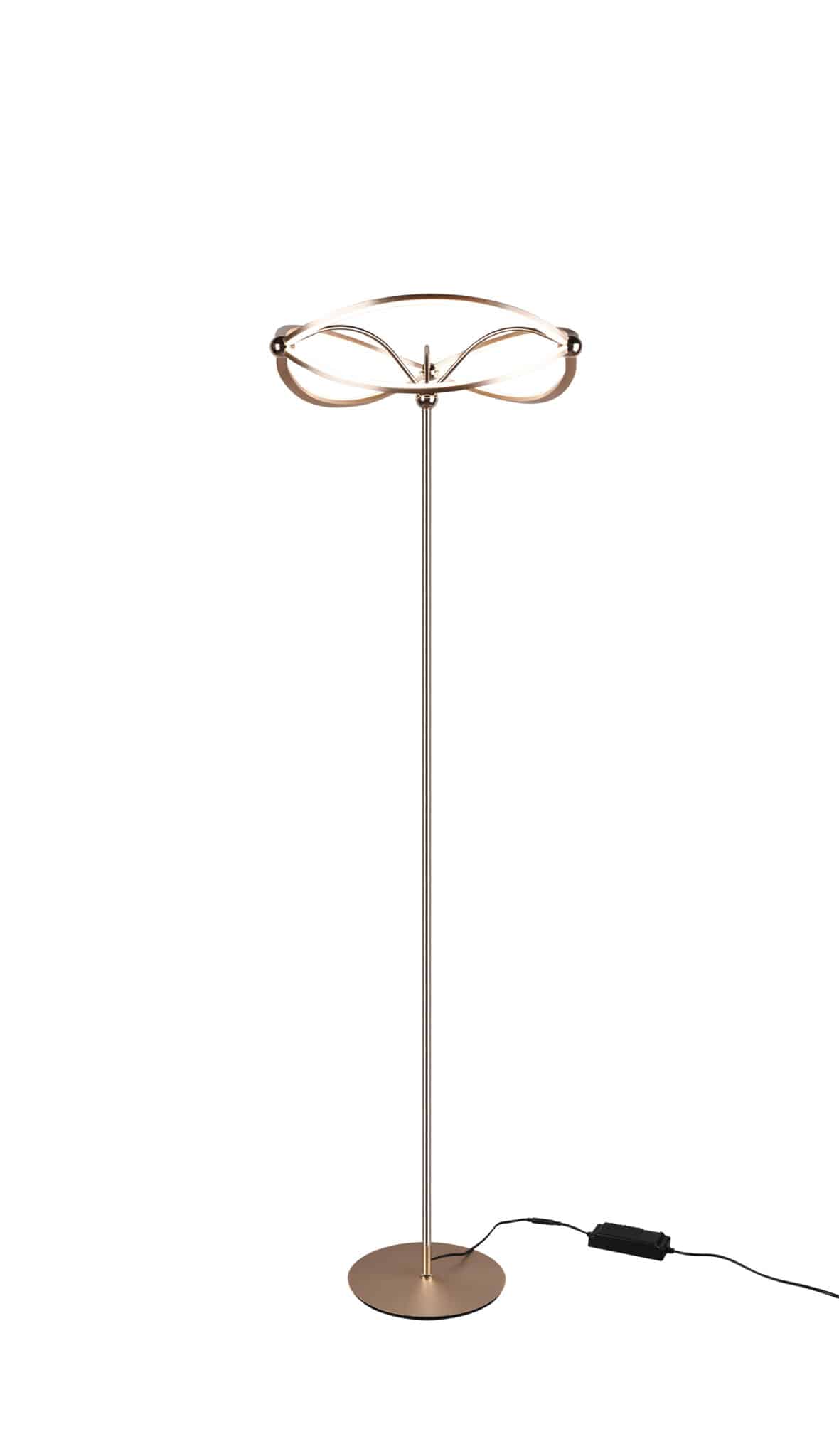 Trio Charivari Lámpara de pie LED de metal bronce mate 421210108