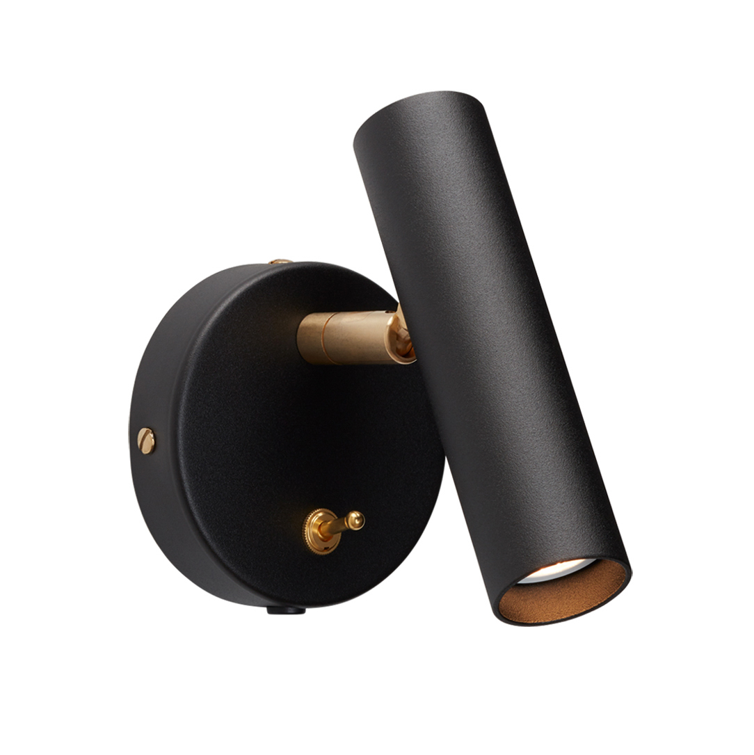 Lámpara de pared Slender negro