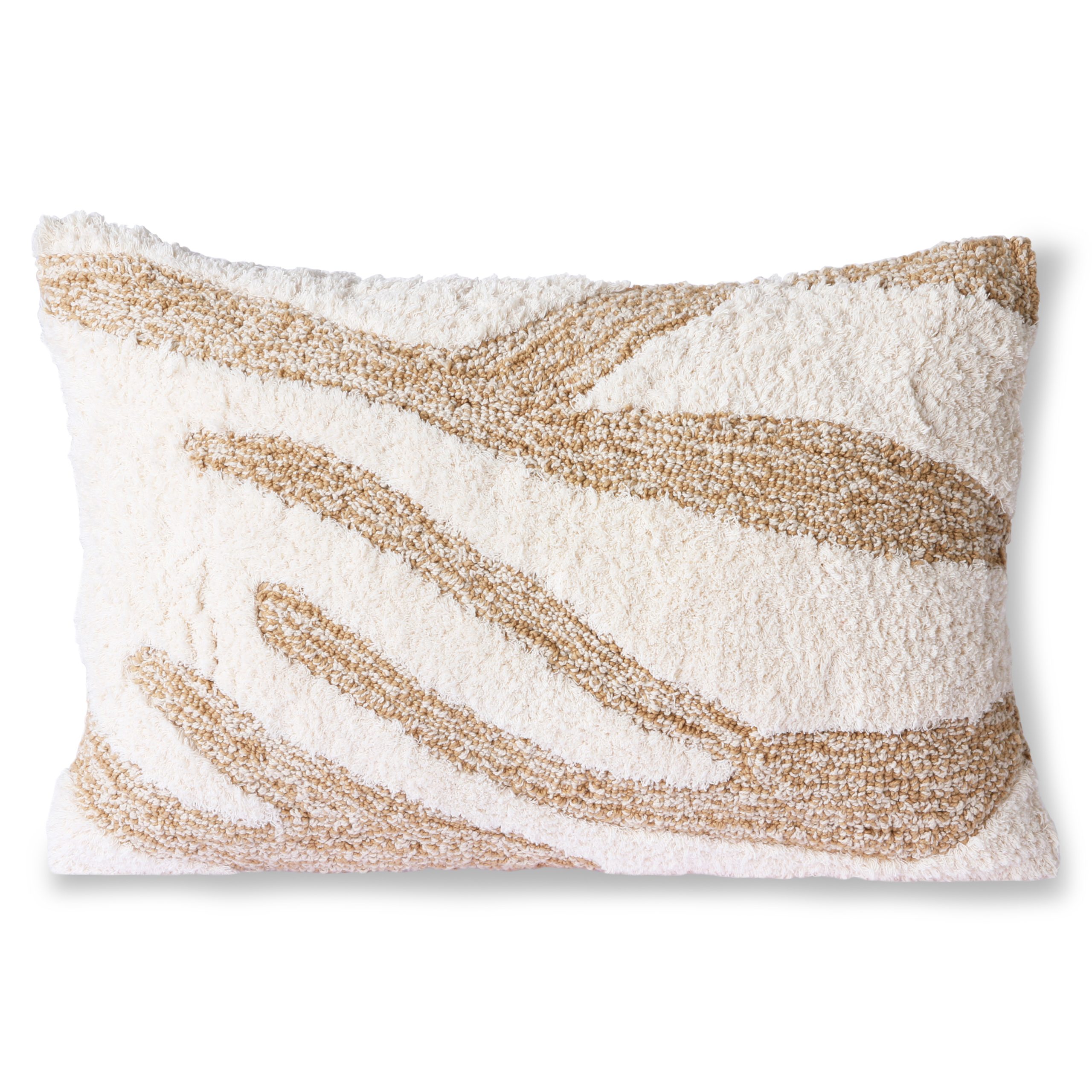 Cojín Fluffy 35x55 cm blanco-beige