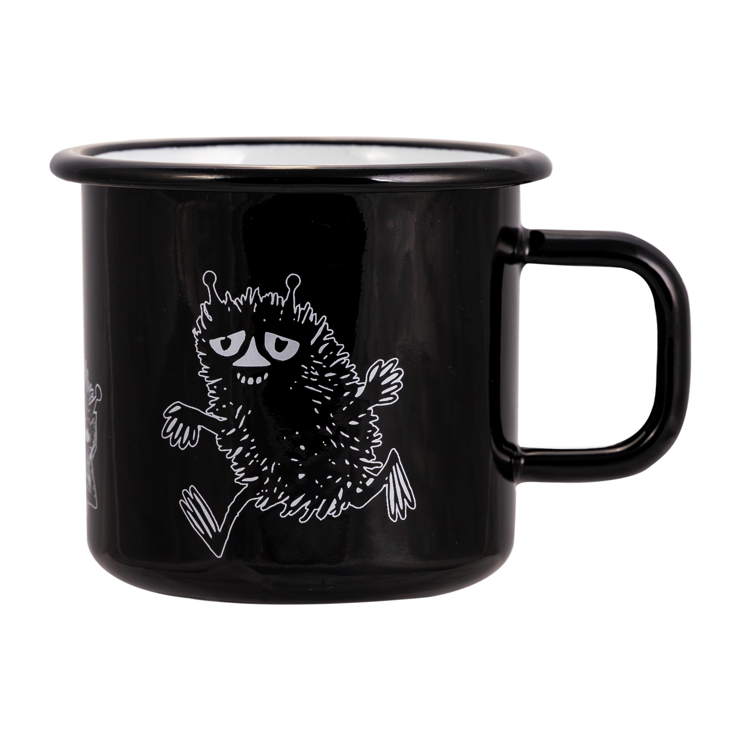 Taza esmaltada Stinky 37 cl negro