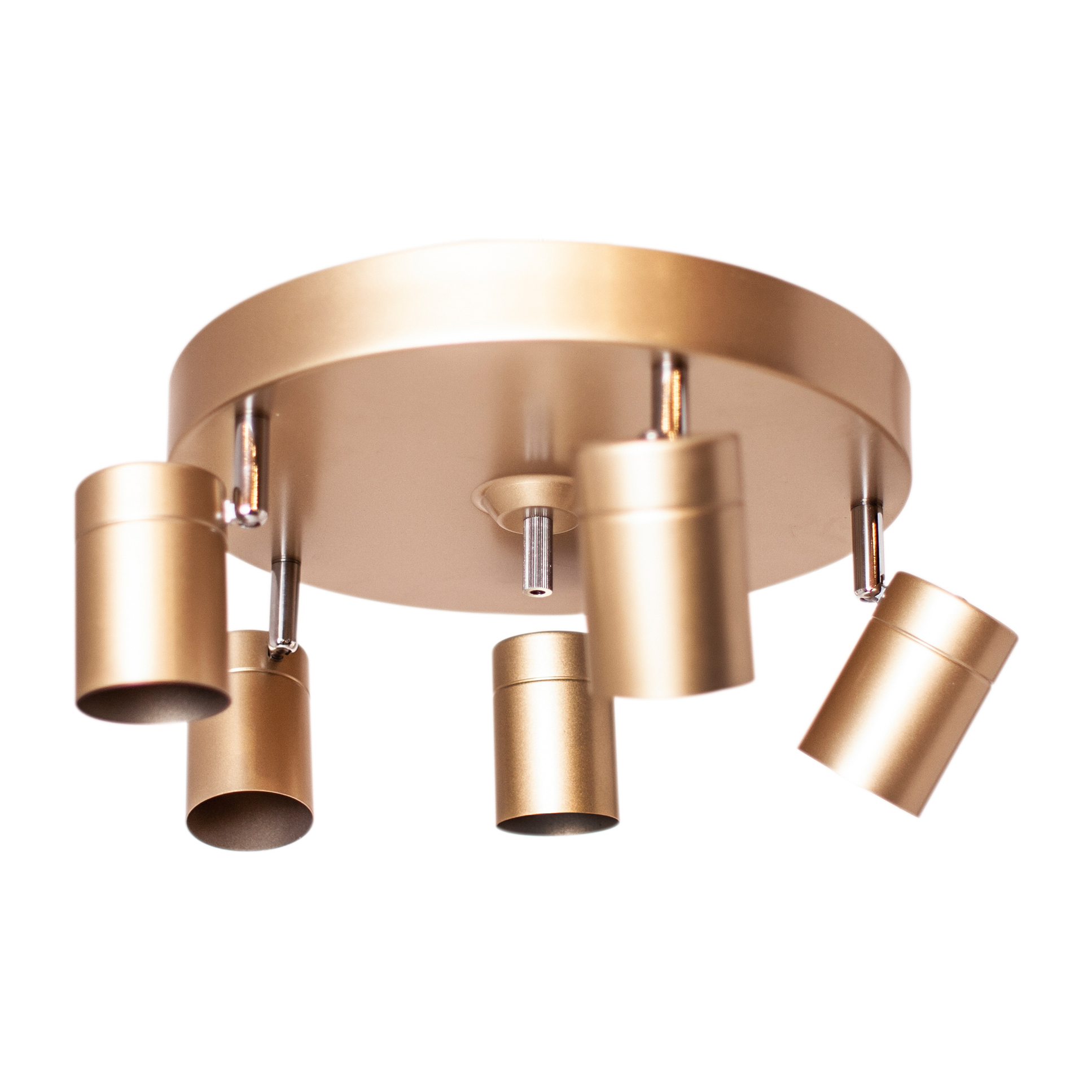 Foco de techo con 5 focos Correct Dorado