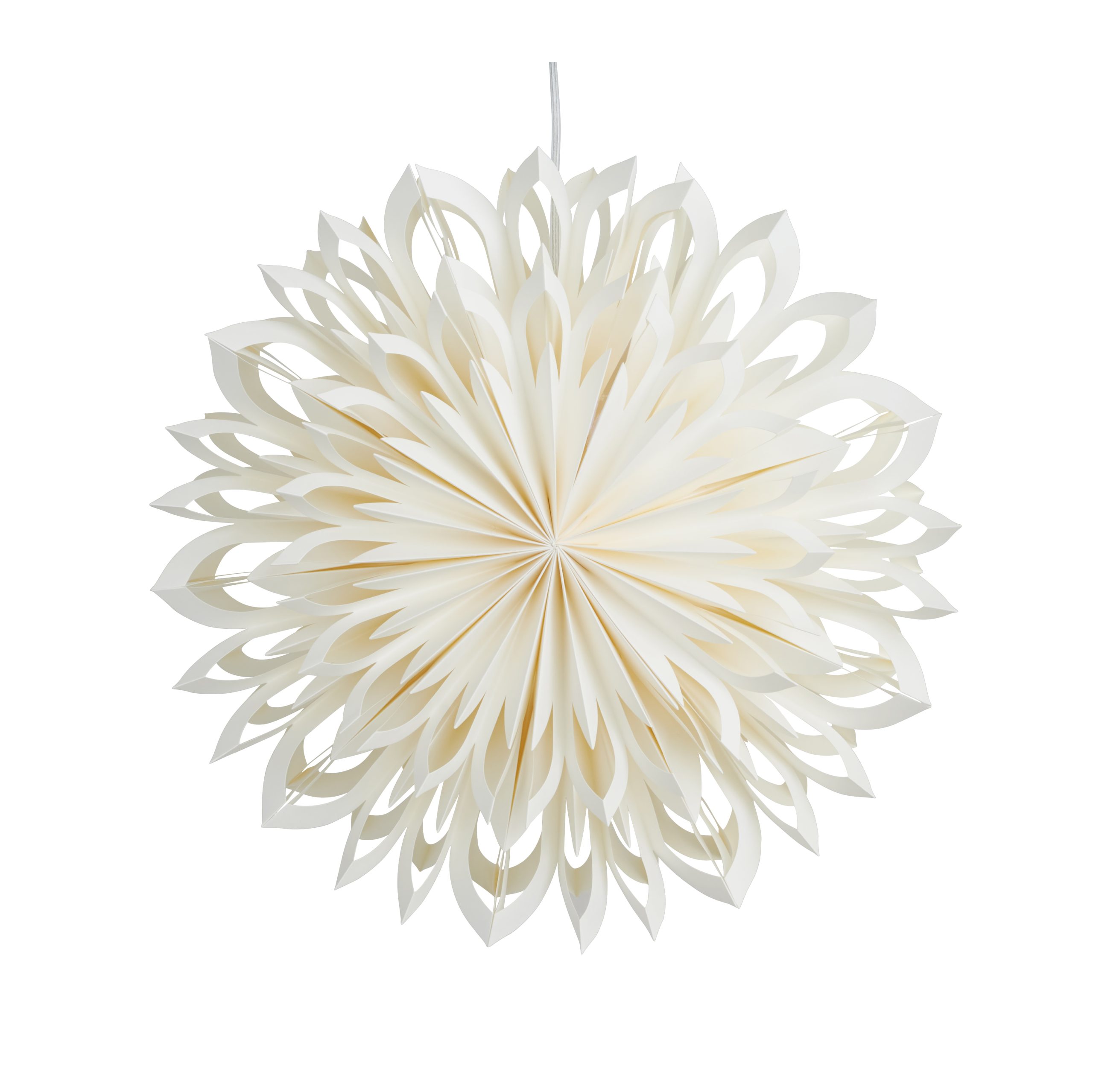 Estrella de Adviento Clara Ø50 cm Blanco