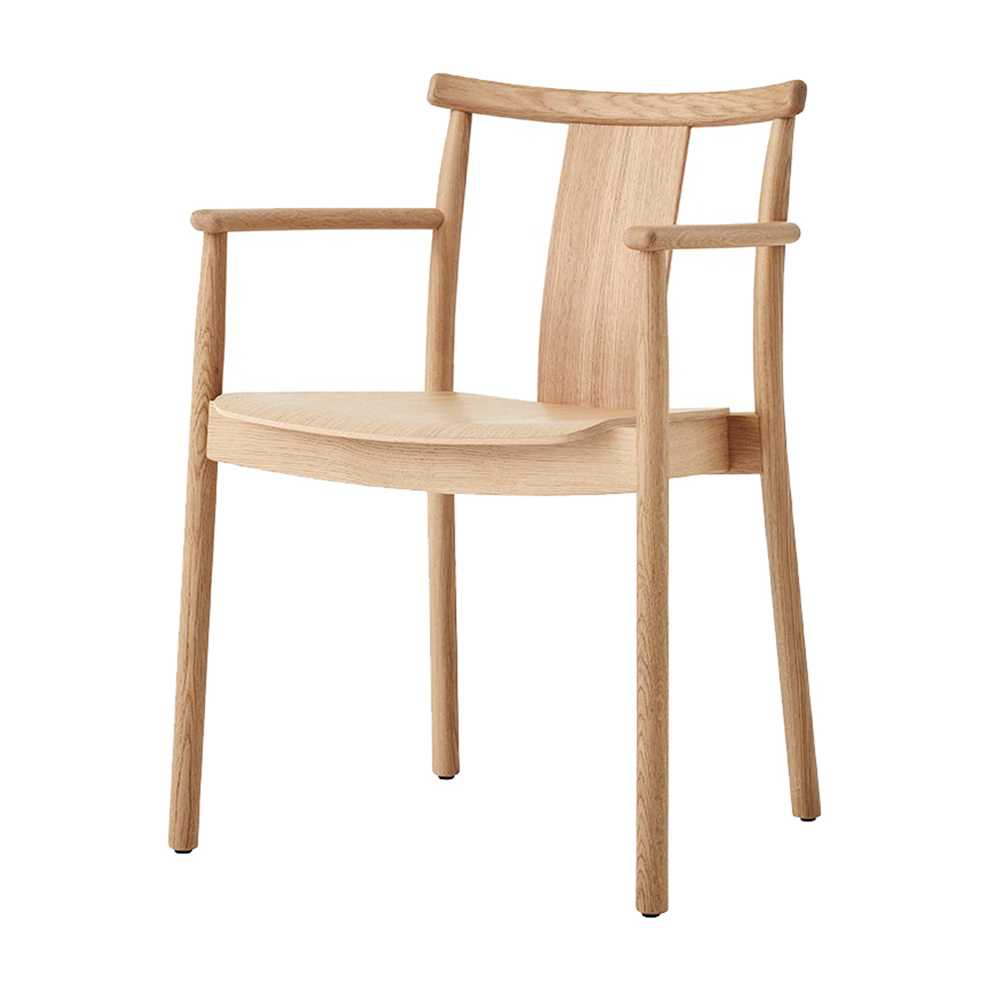 Silla con reposbrazo Merkur Natural oak
