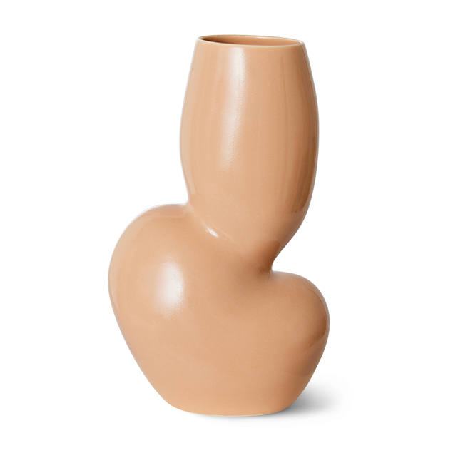Jarrón Ceramic organic mediano 29 cm Cream