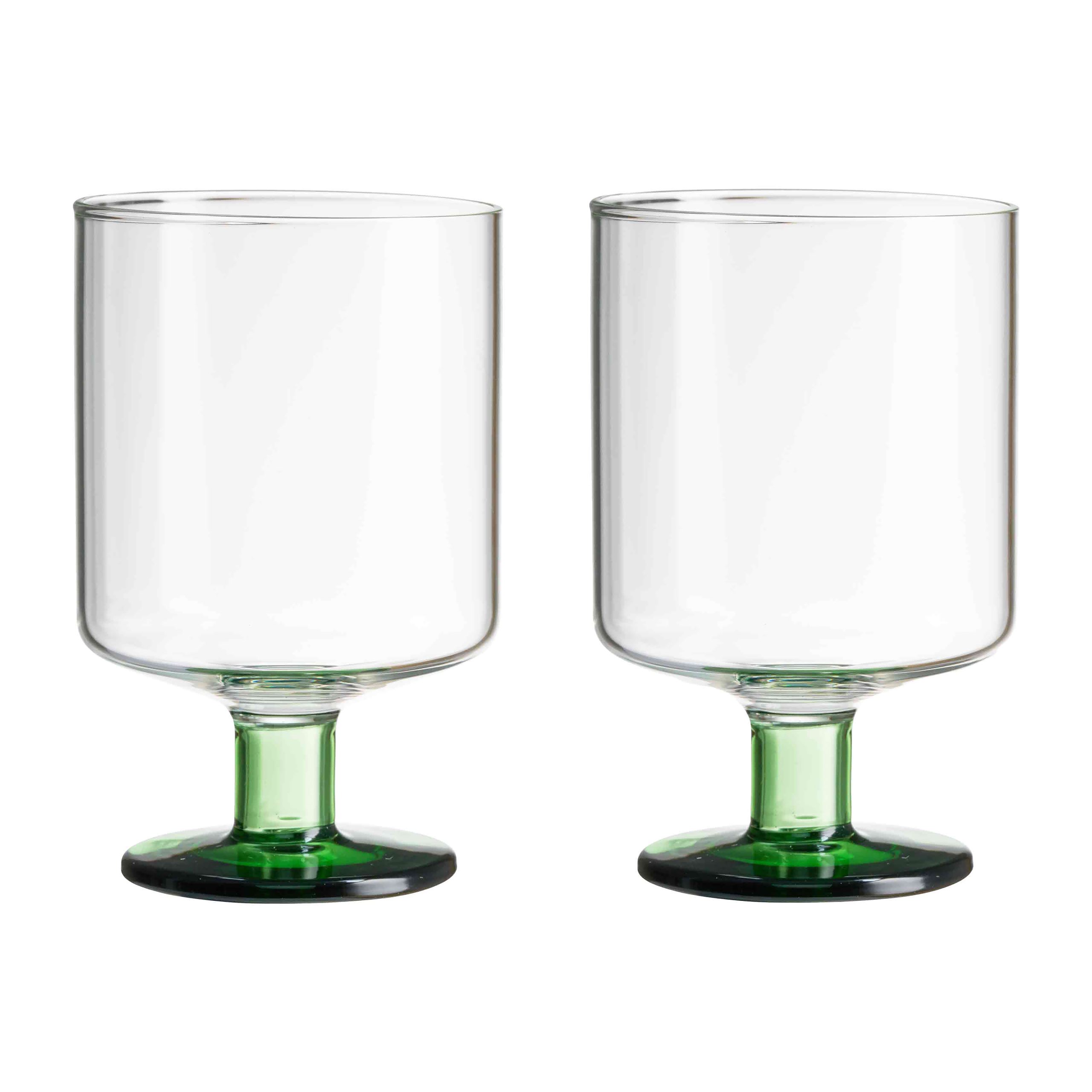 2 Copas de vino Generous 30 cl Clear-green
