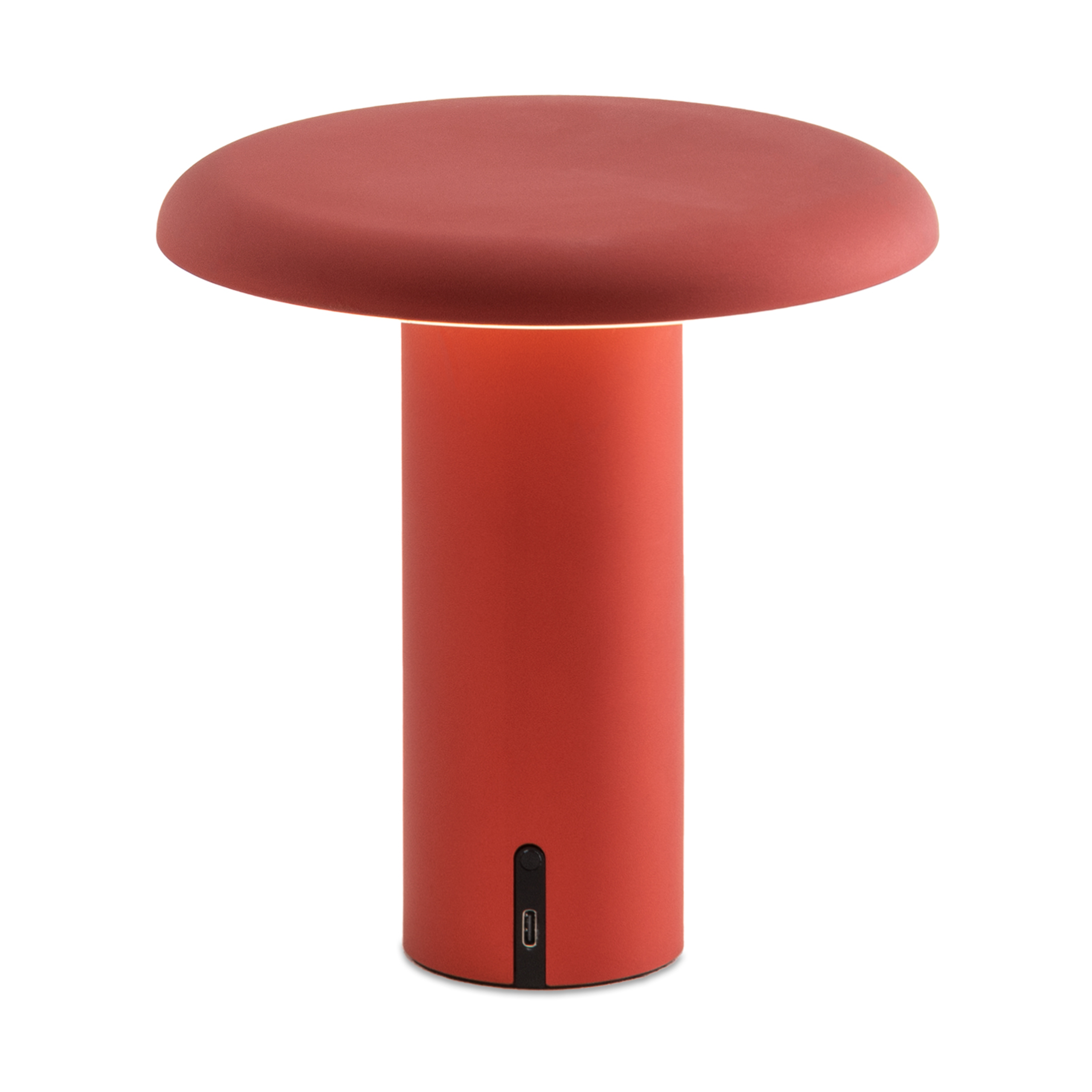 Lámpara de mesa portátil Takku de 19 cm Rojo anodizado