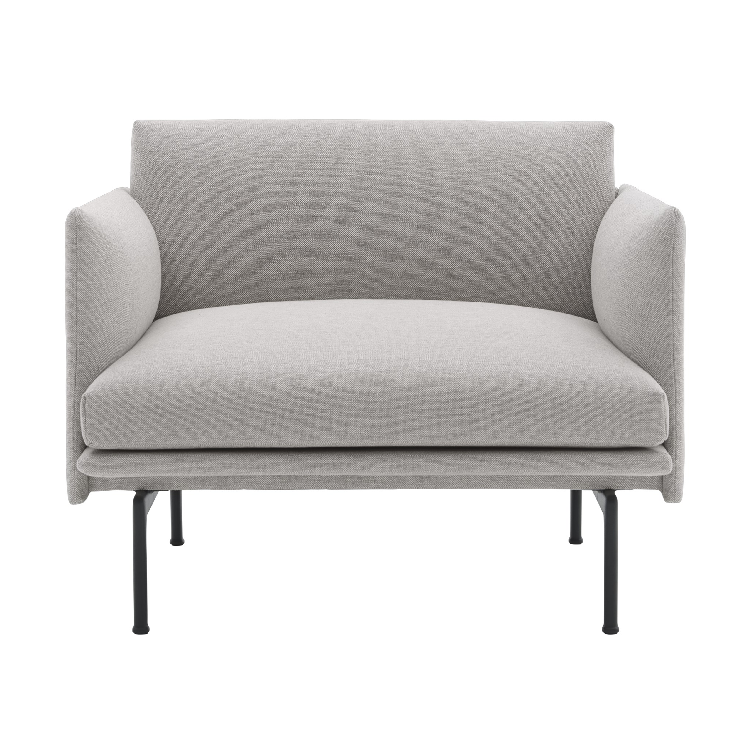 Sillón Outline chair tela Clay 12-Black