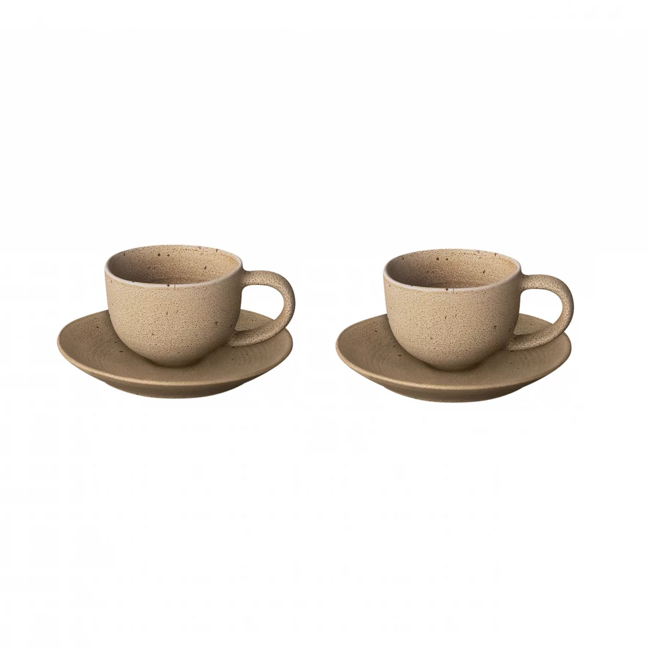 2 Tazas para café espresso Kumi con plato 6 cl Fungi