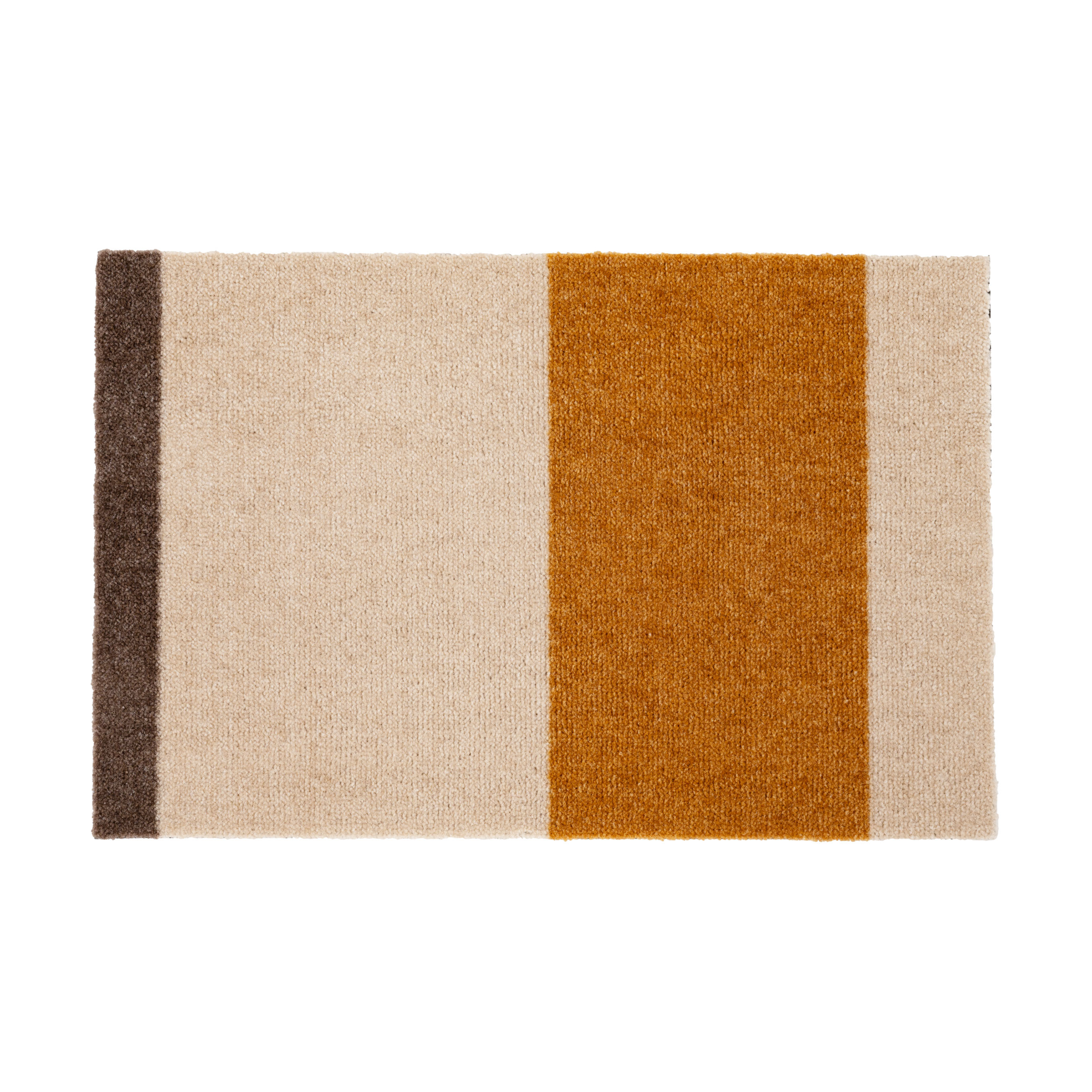 Felpudo Stripes horizontal Ivory-dijon-brown, 40x60 cm