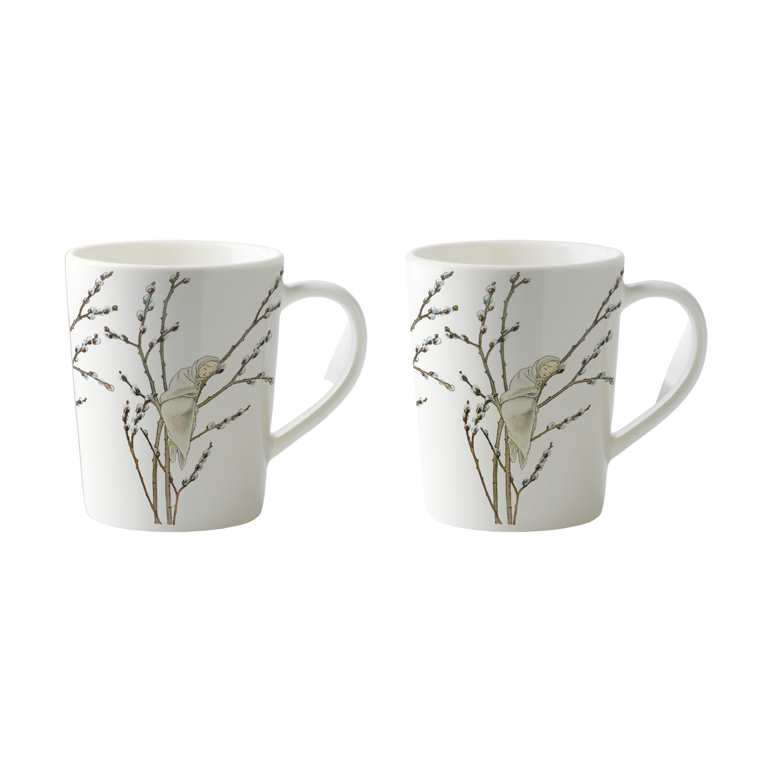 2 Tazas para vino caliente Little Willow 10 cl Blanco