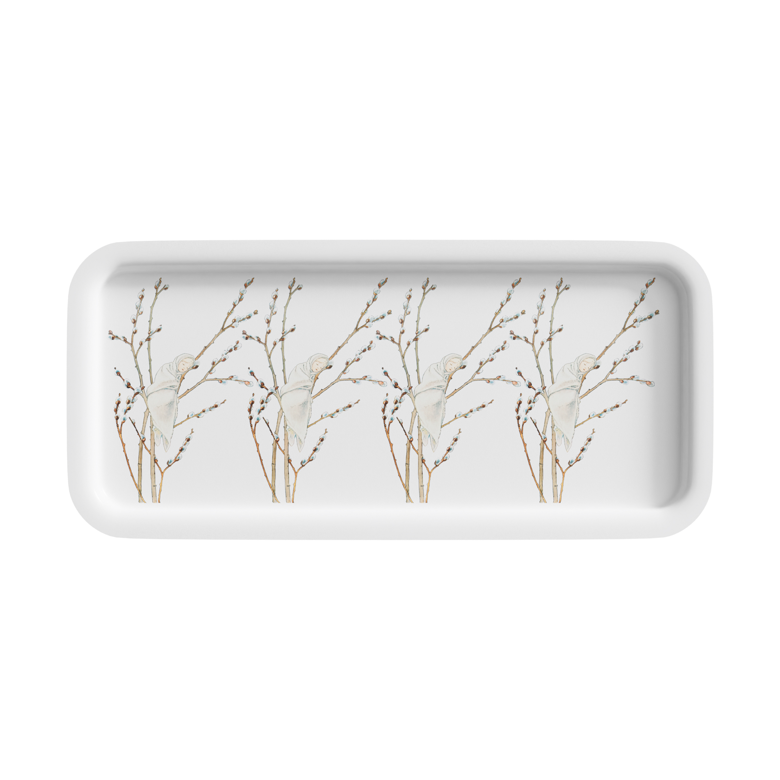Bandeja Little Willow 28x13 cm Blanco