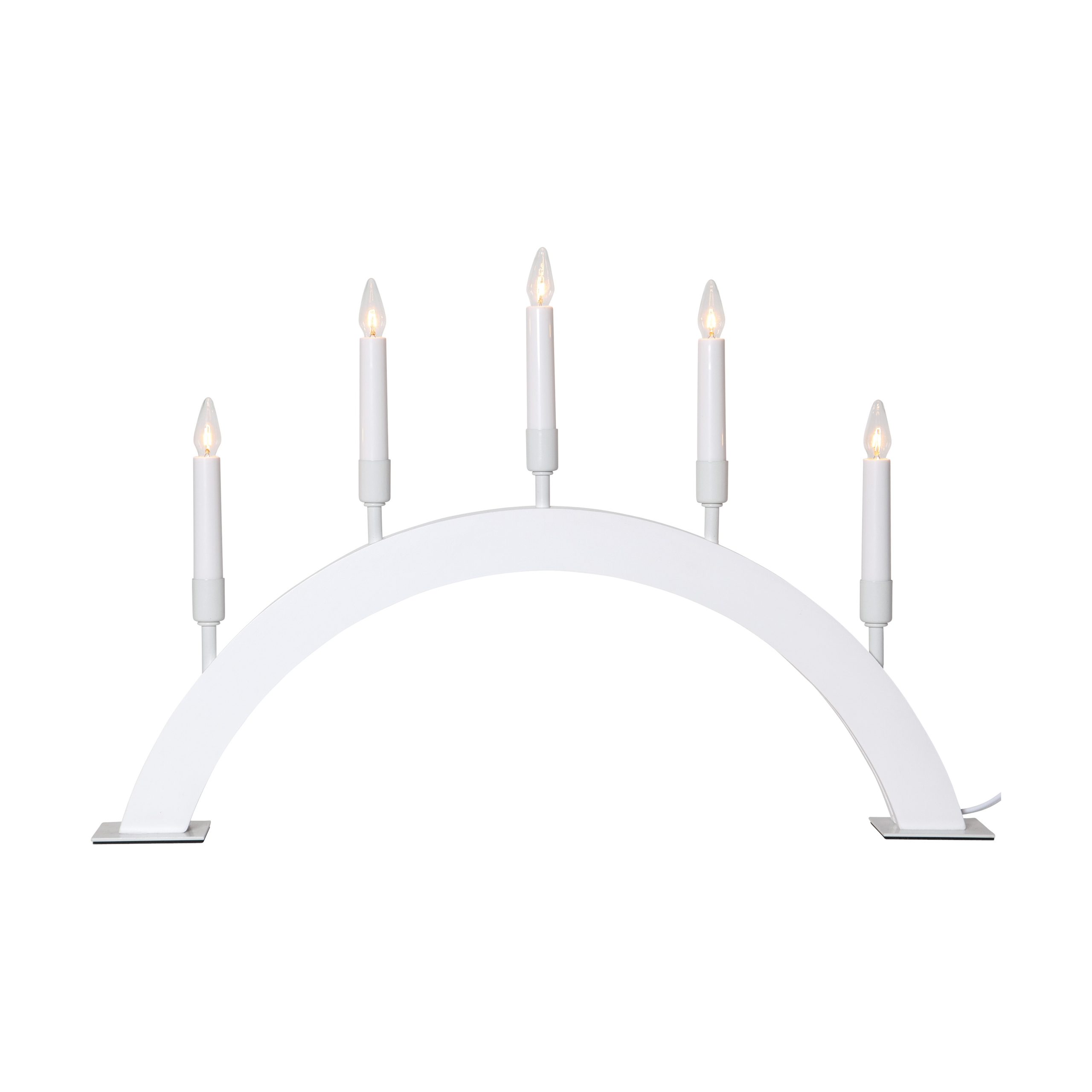 Candelabro de Adviento Vind arco Blanco