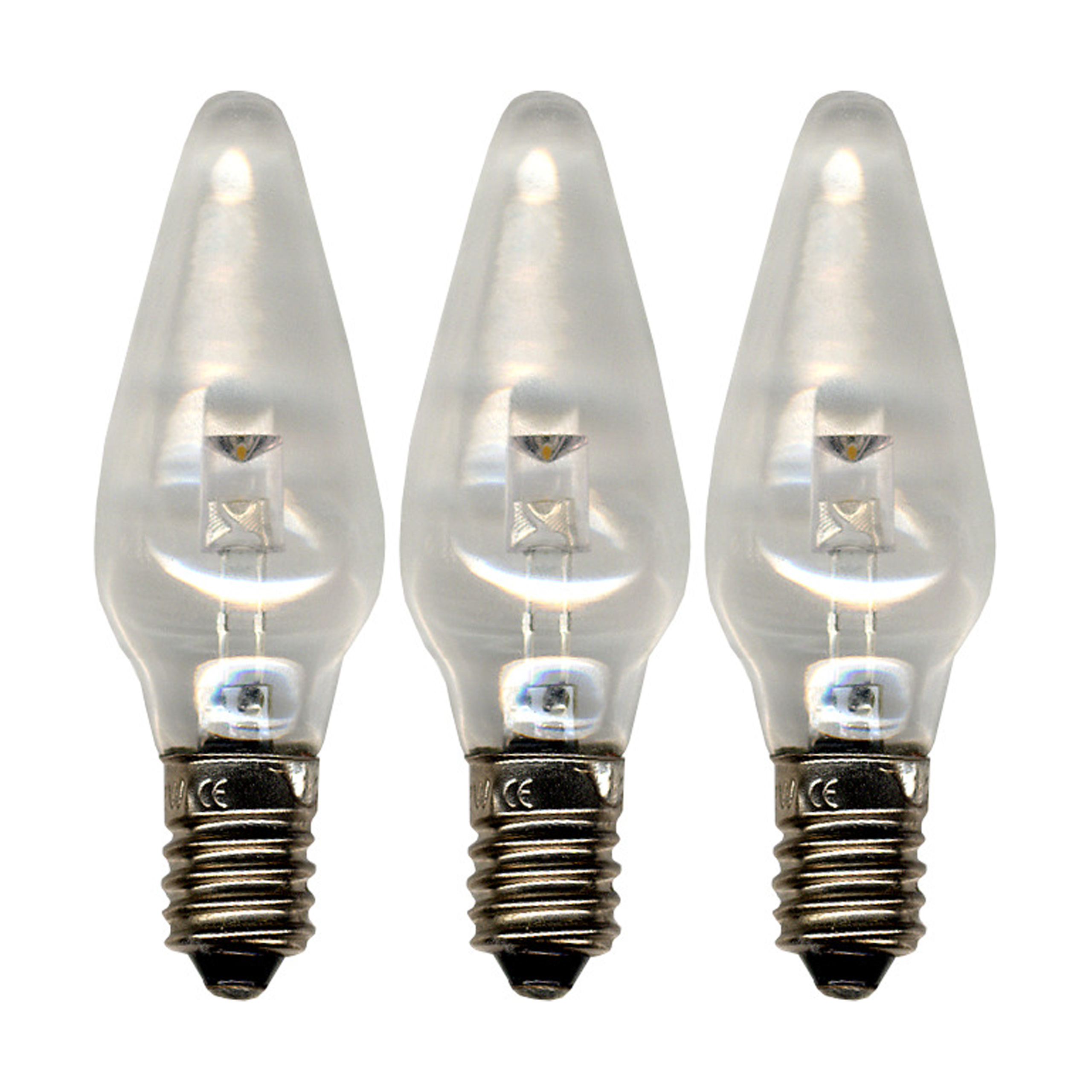 3 Bombillas de repuesto E10 universal-LED interior 2100K no regulable