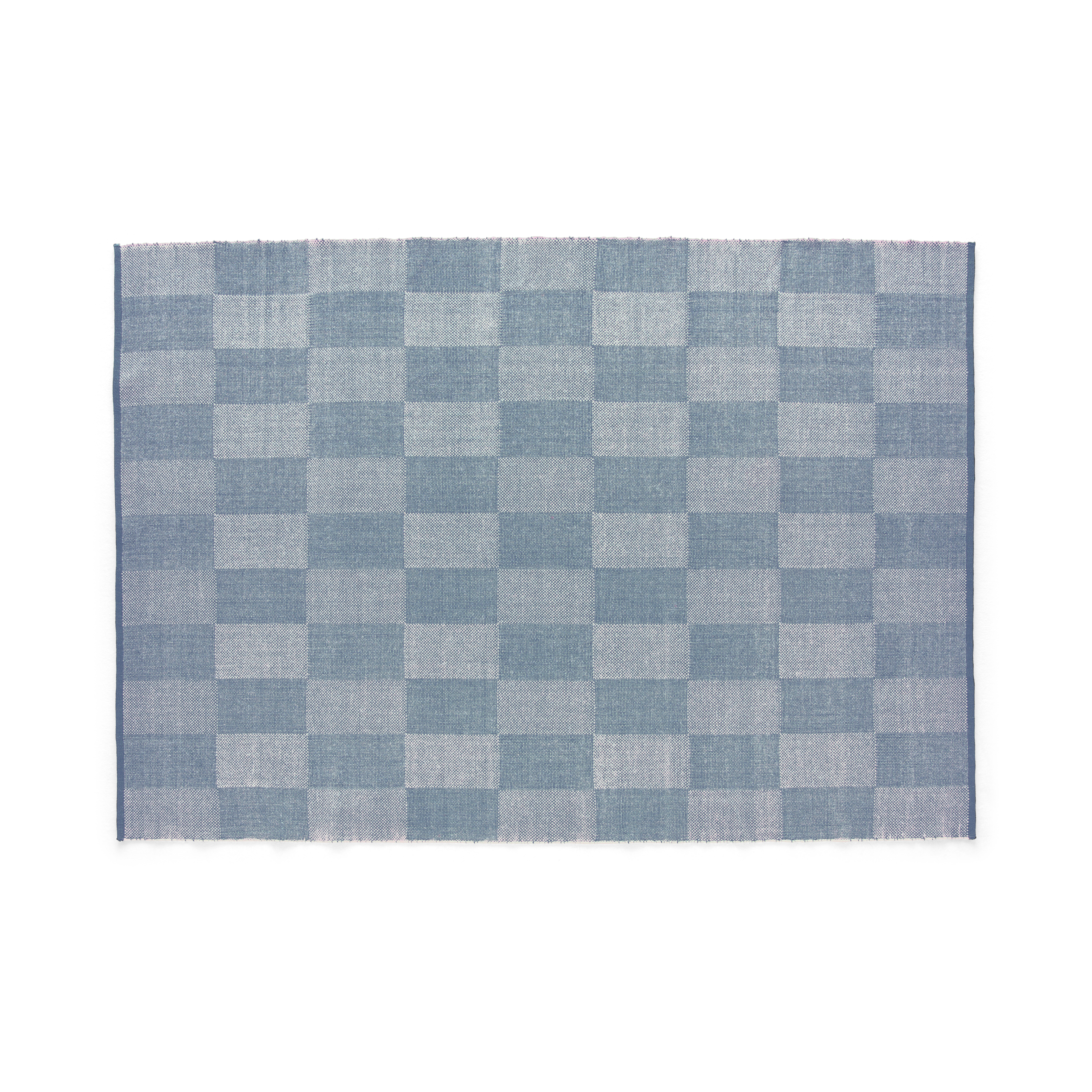 Alfombra Check S Light blue 170x240 cm