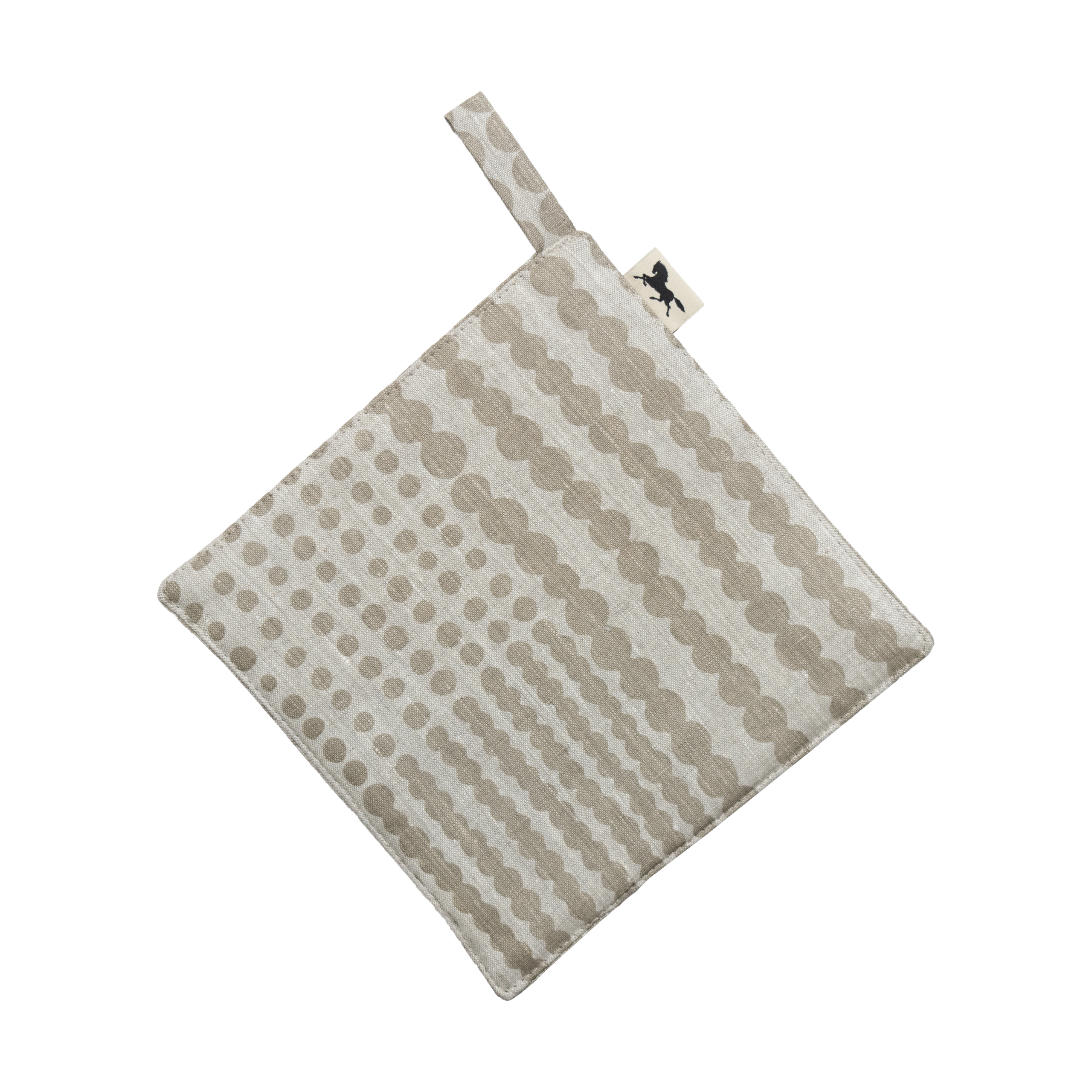 Agarrador Pricktyg 23x23 cm Natur-taupe