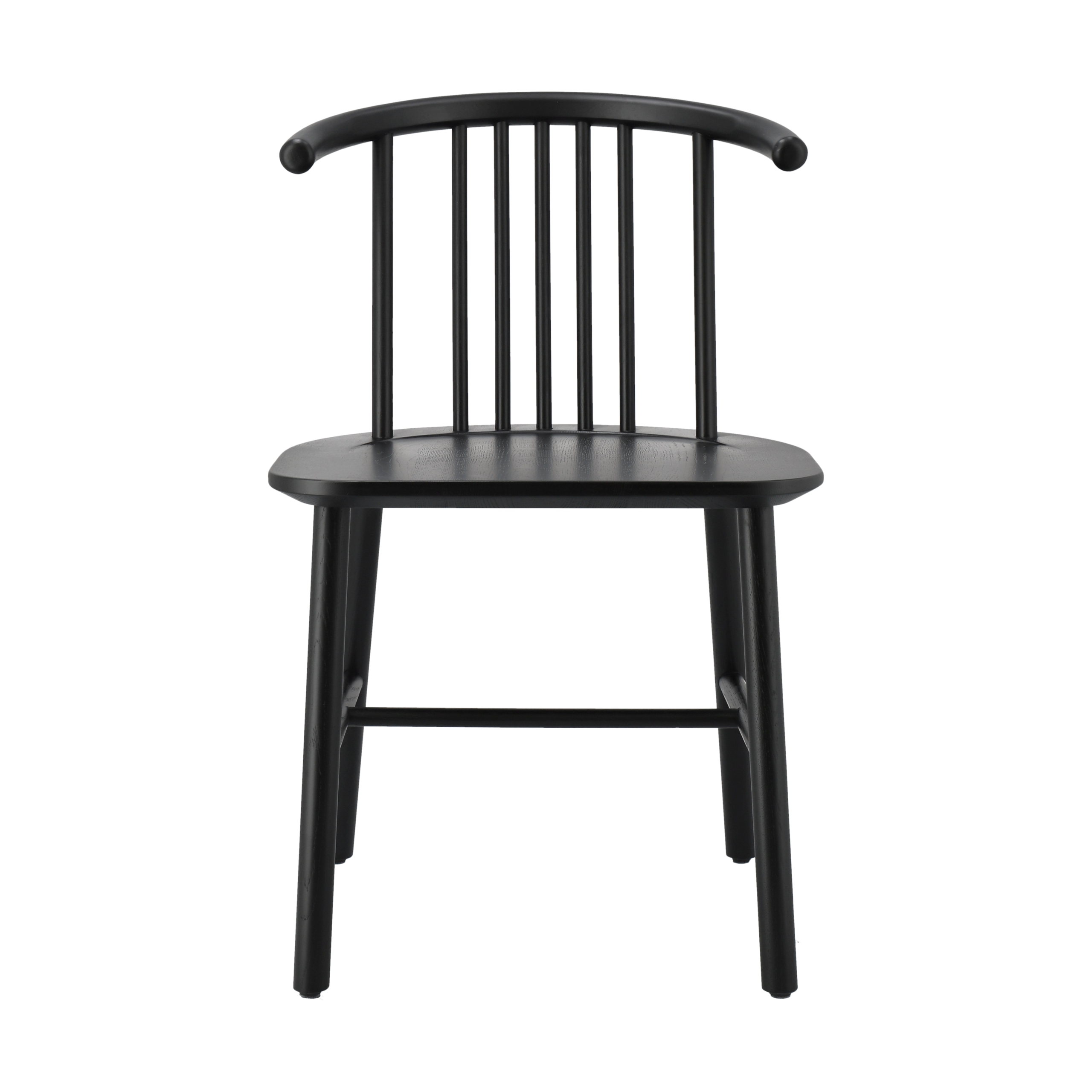 Silla de comedor VIOR Roble lacado en negro