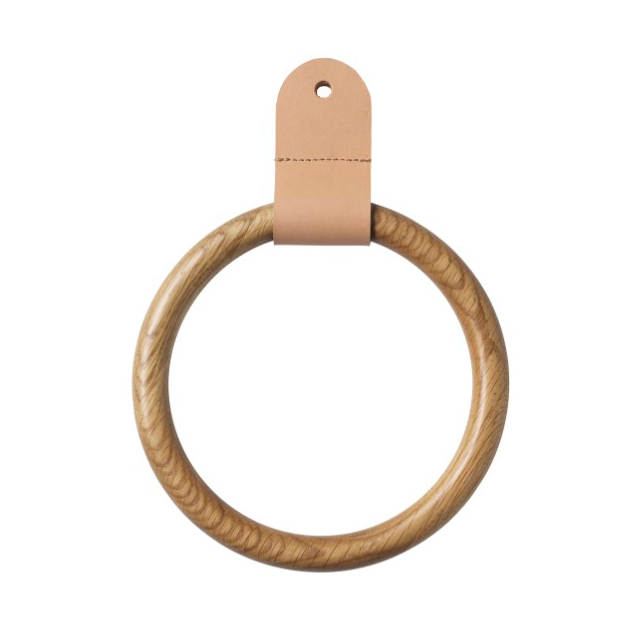 Anillo para bufanda Q4 Allé Scarf ring Oak nature lacquered