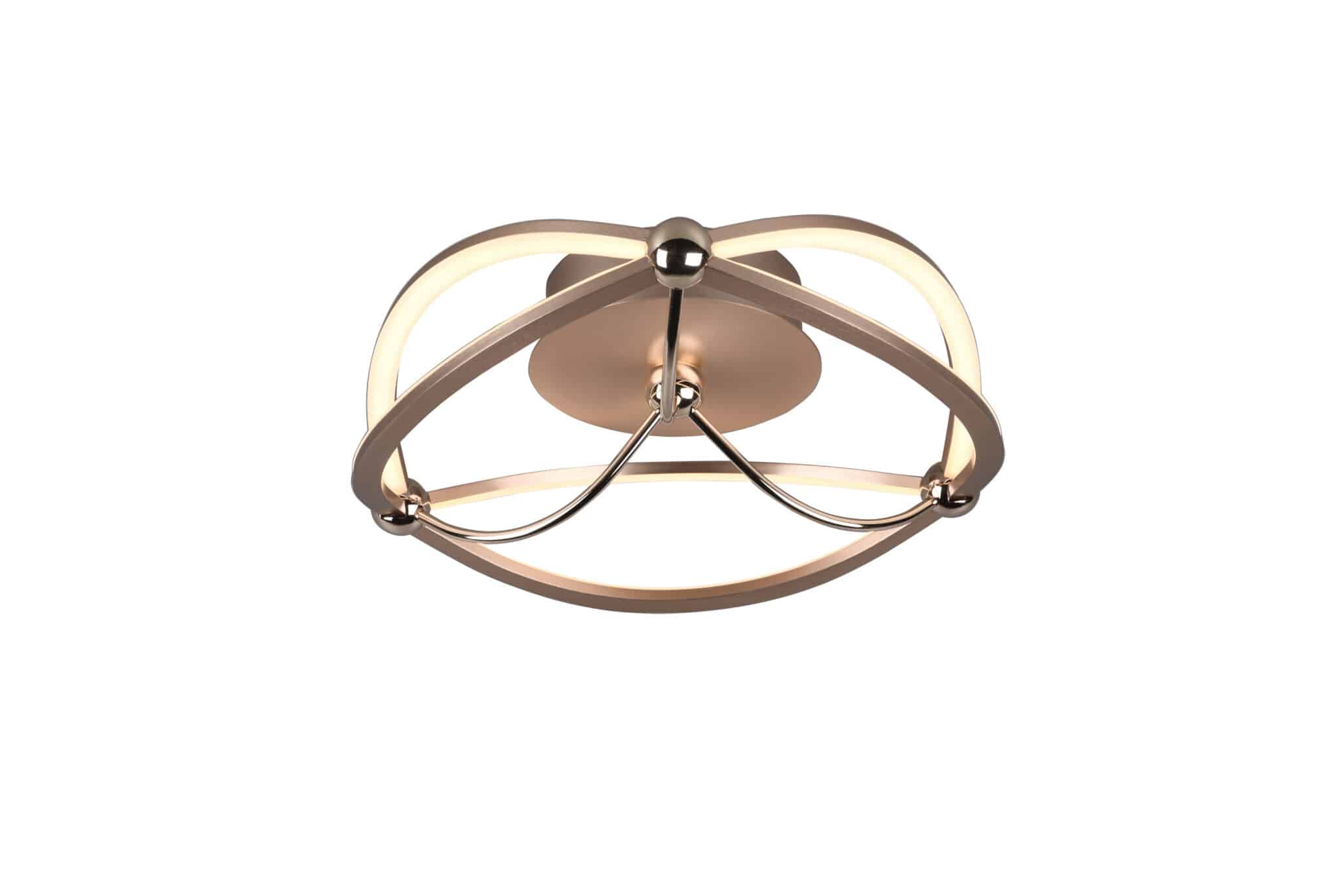 Trio Charivari Plafón LED de metal bronce mate 621210108