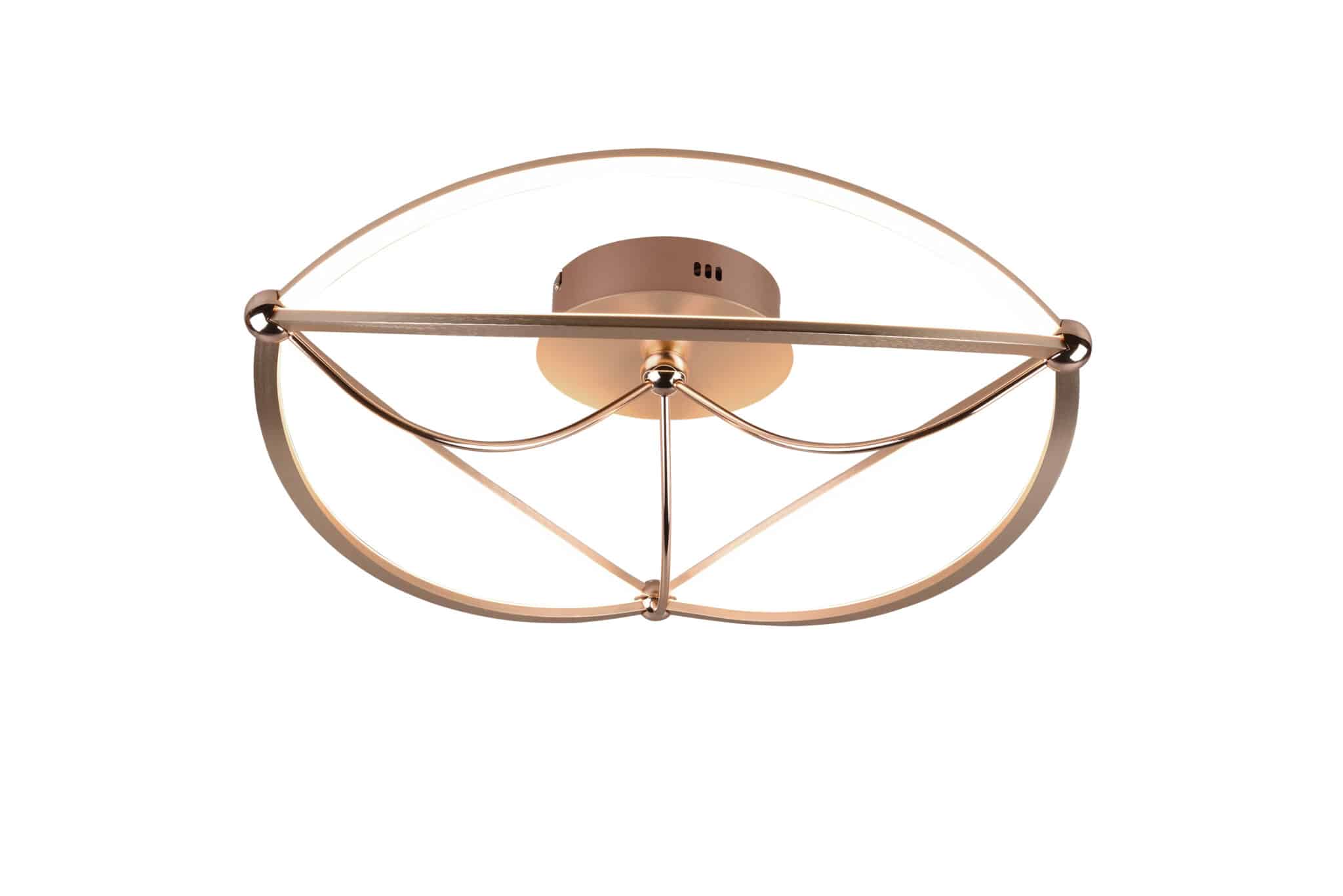 Trio Charivari Plafón LED de metal bronce mate 621290108