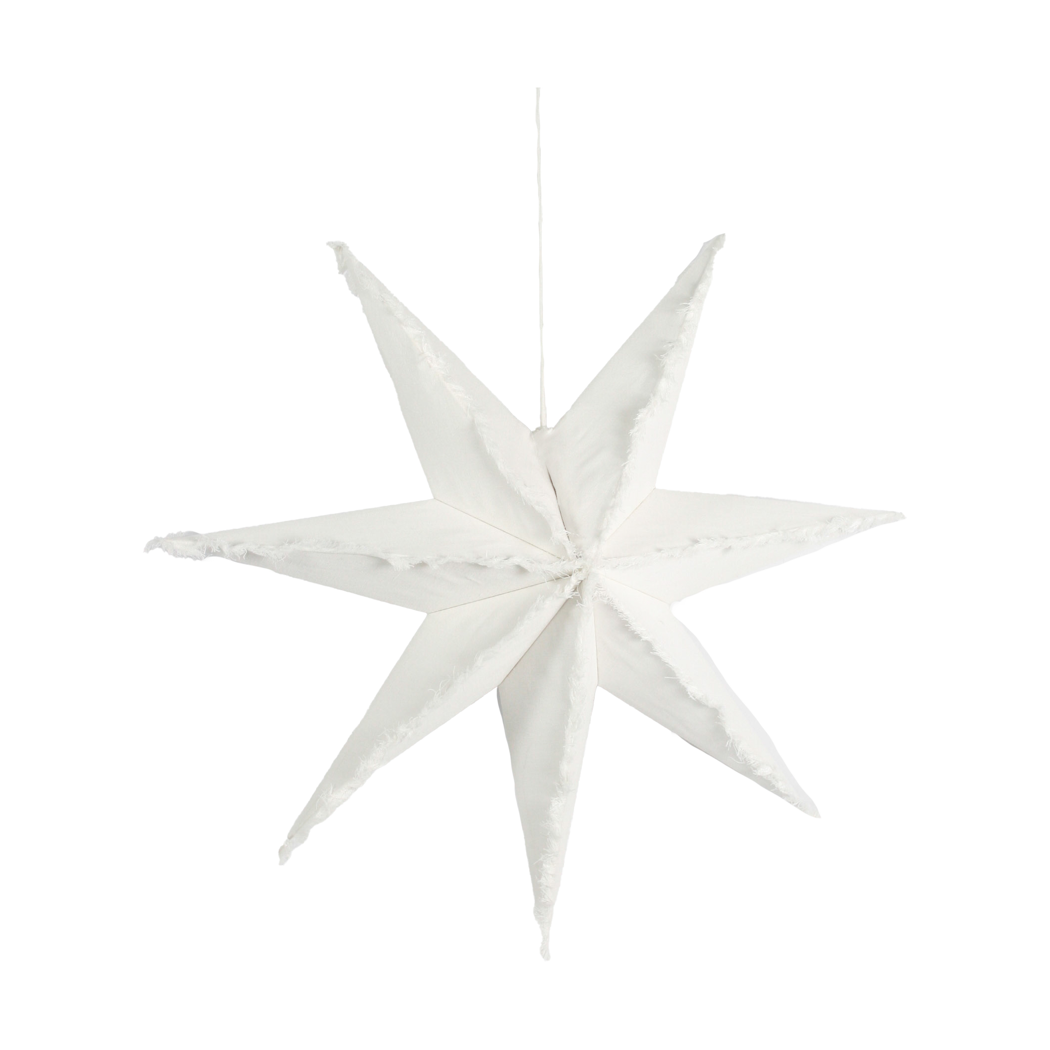Estrella de Navidad Lino 68 cm Blanco