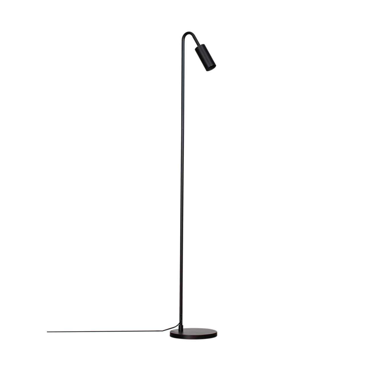 Lámpara de pie Curve 146 cm Negro mate