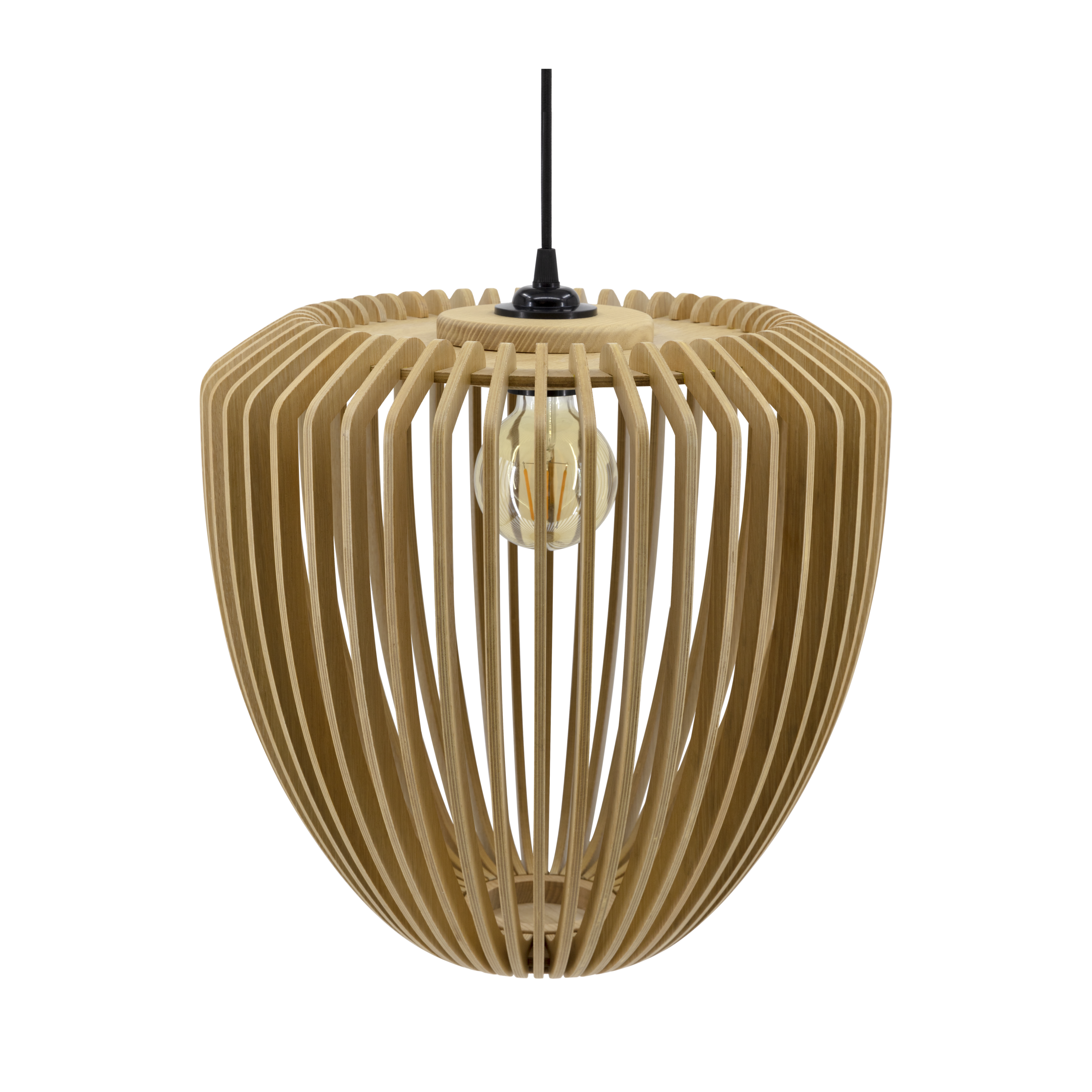 Clava Pendant Wood Ø38 cm Roble