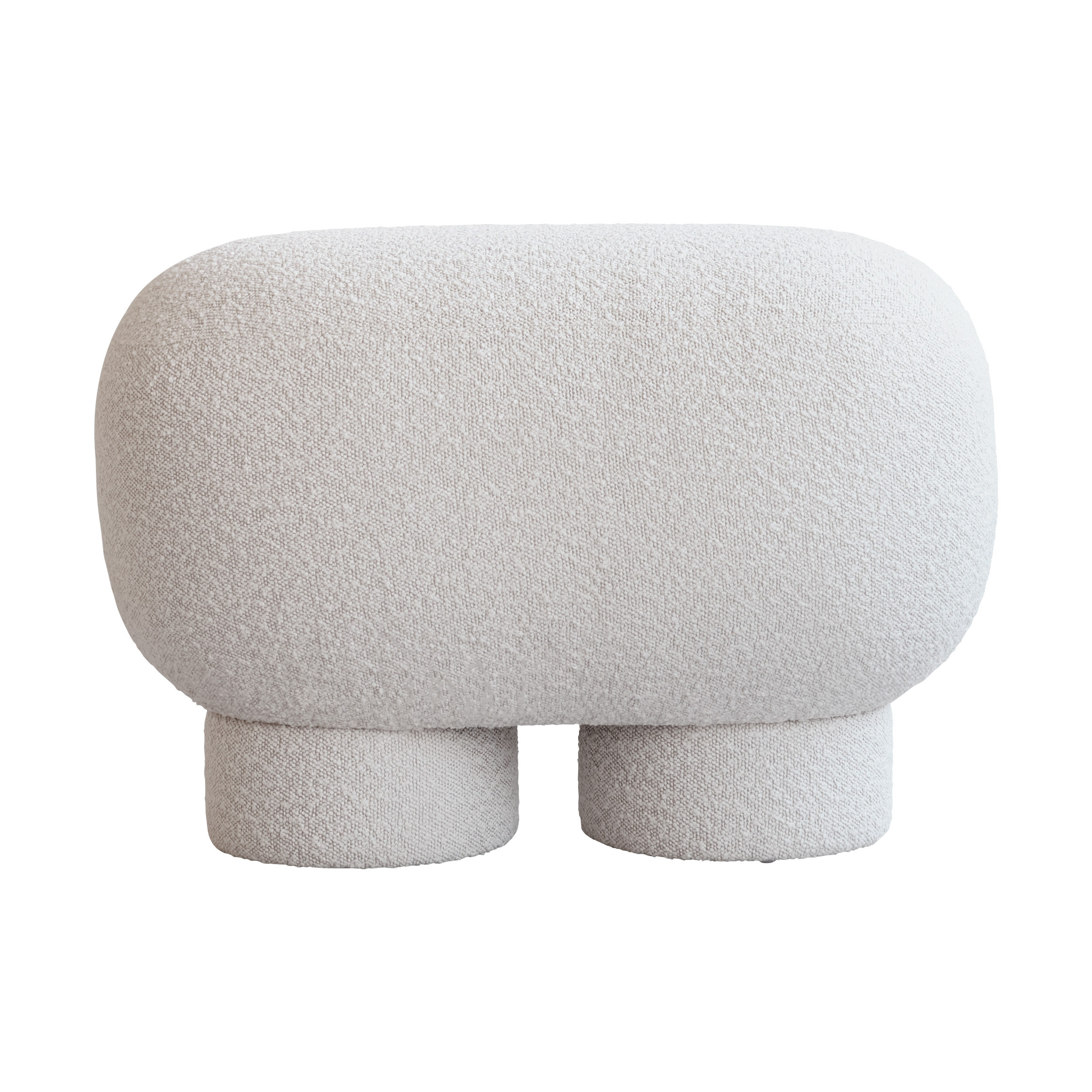 Banco Big Foot petit 70x47 cm Bouclé