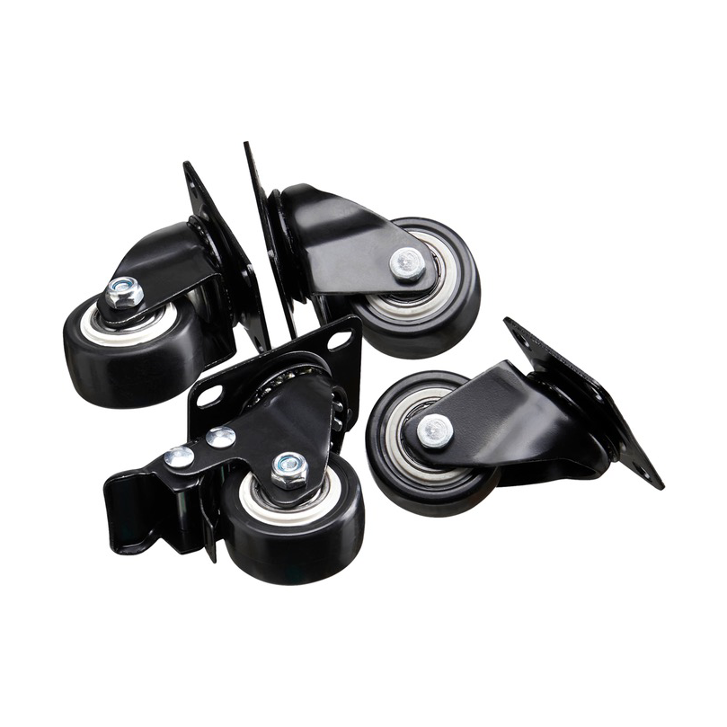 Ruedas Cube Storage para caja de almacenamiento, 4-pack Negro