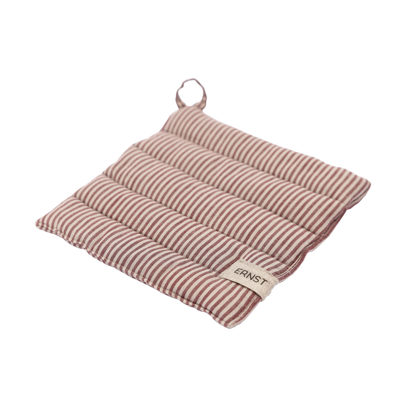 Agarradera Ernst a rayas 23x25 cm Rojo-beige