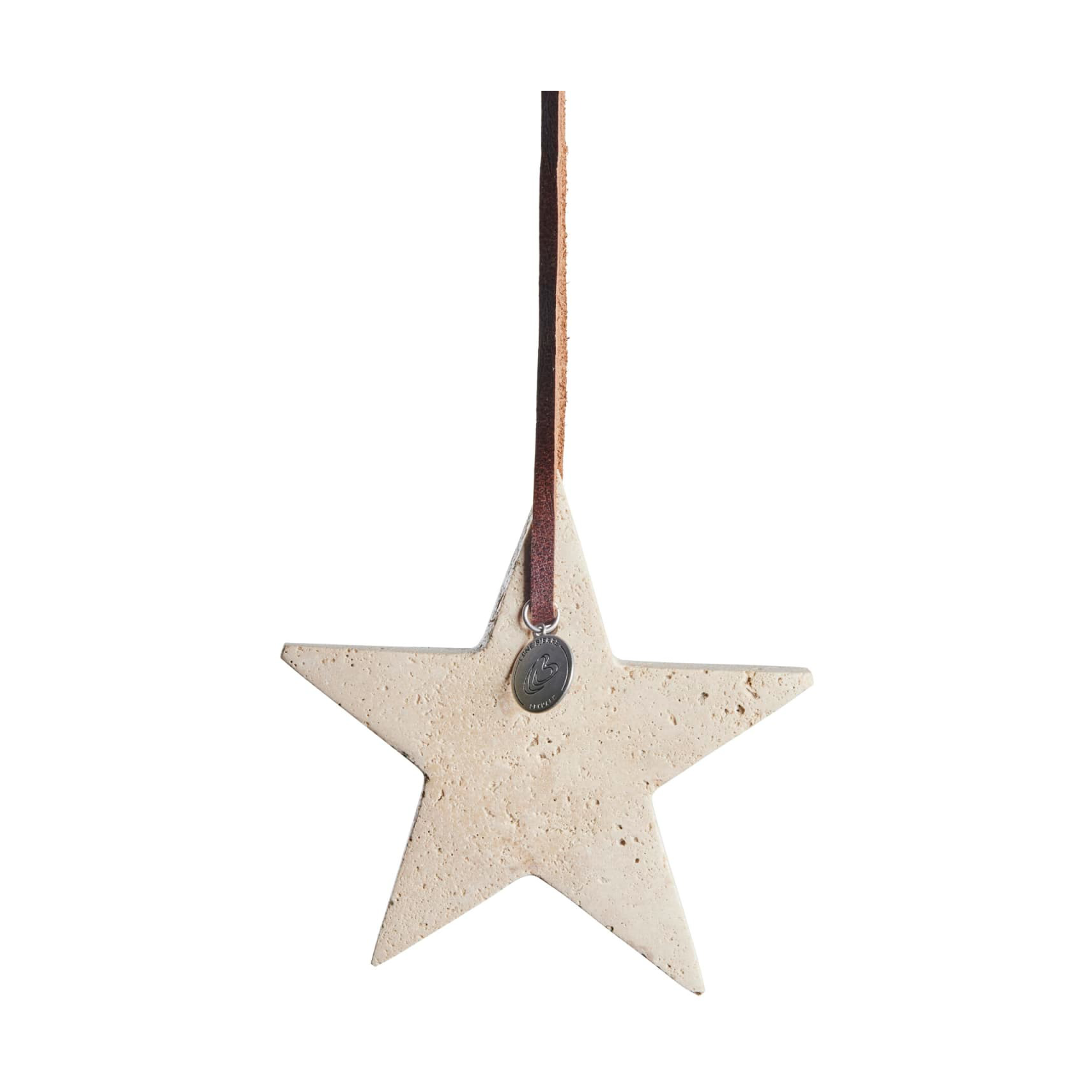 Adorno navideño estrella Elina 10 cm Lino