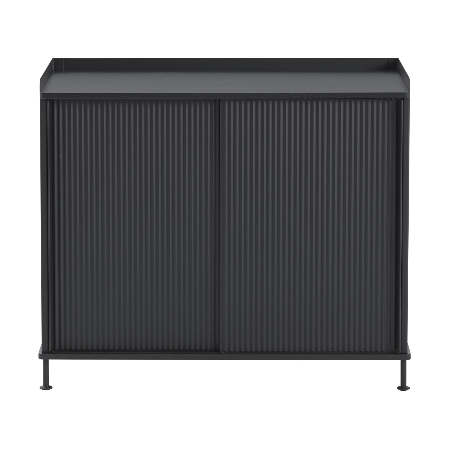 Enfold Sideboard 100x45x85 cm Black-anthracite black