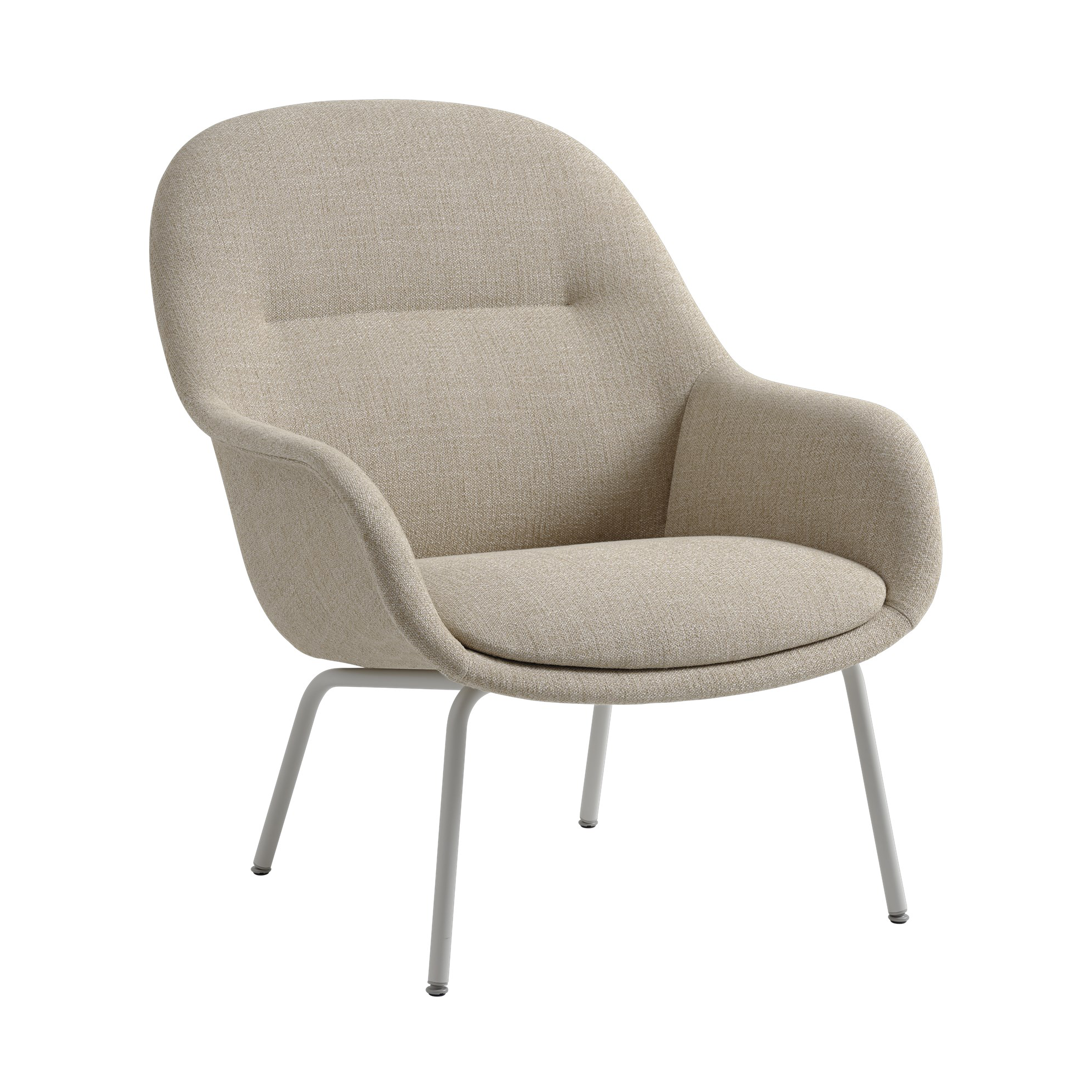 Sillón Fiber Lounge patas de acero Ecriture 240-grey